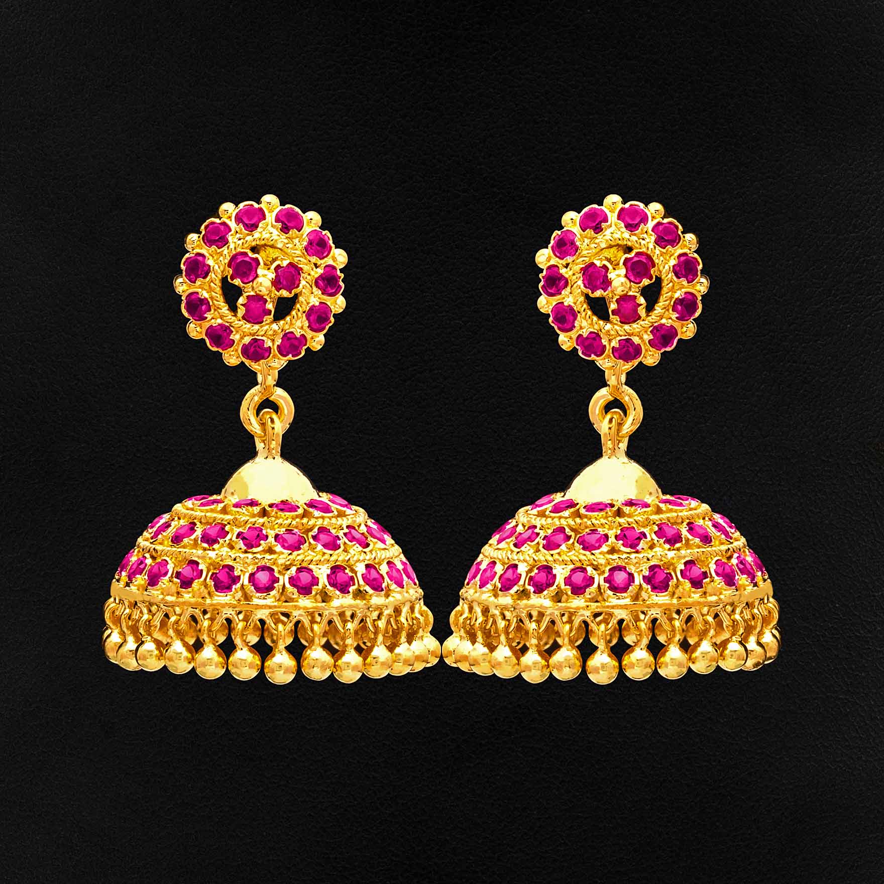 One Gram Gold Plated Jhimika Earrings Designs | Parakkat Jewels