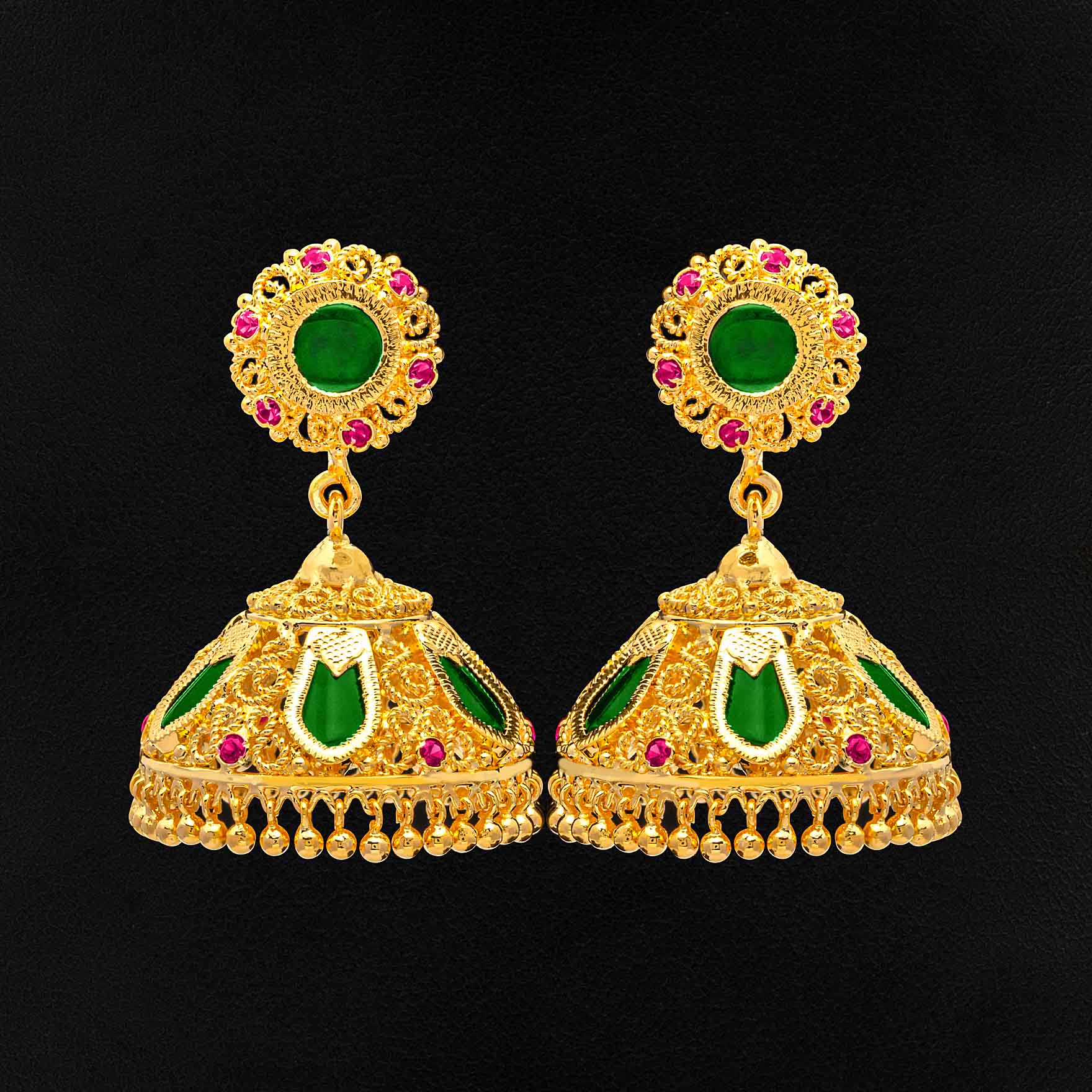 1gm Gold Plated Earrings for Women | Parakkat Jewels