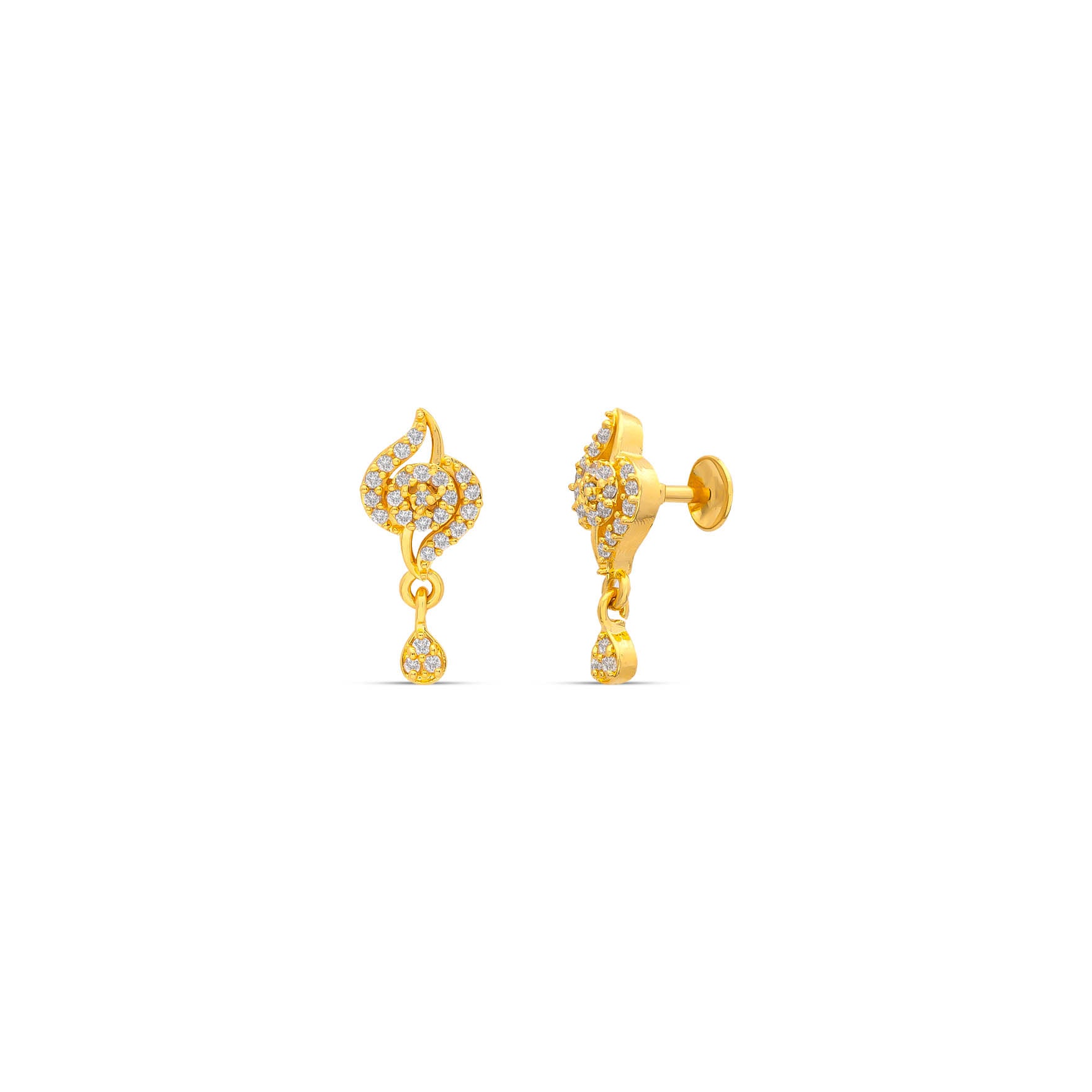 GOLDEN HANGING STUD PSHST165W-001