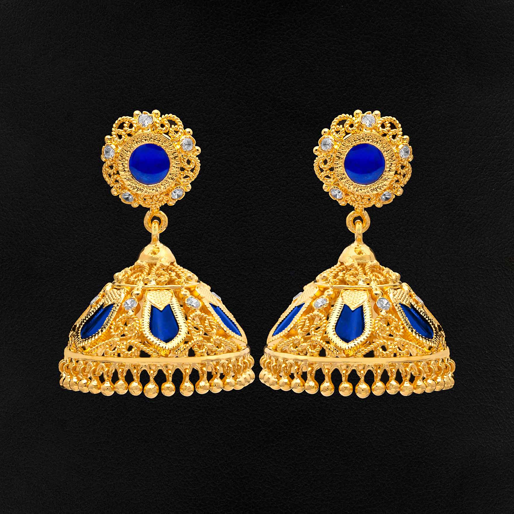 Gold Plated Jhimika Earrings Designs | Parakkat Jewels