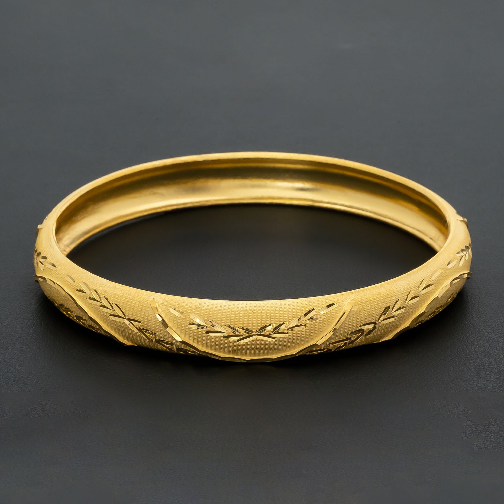 24CT HEAVY Gold Layered BOHO STYLE BANGLE PGB25-022