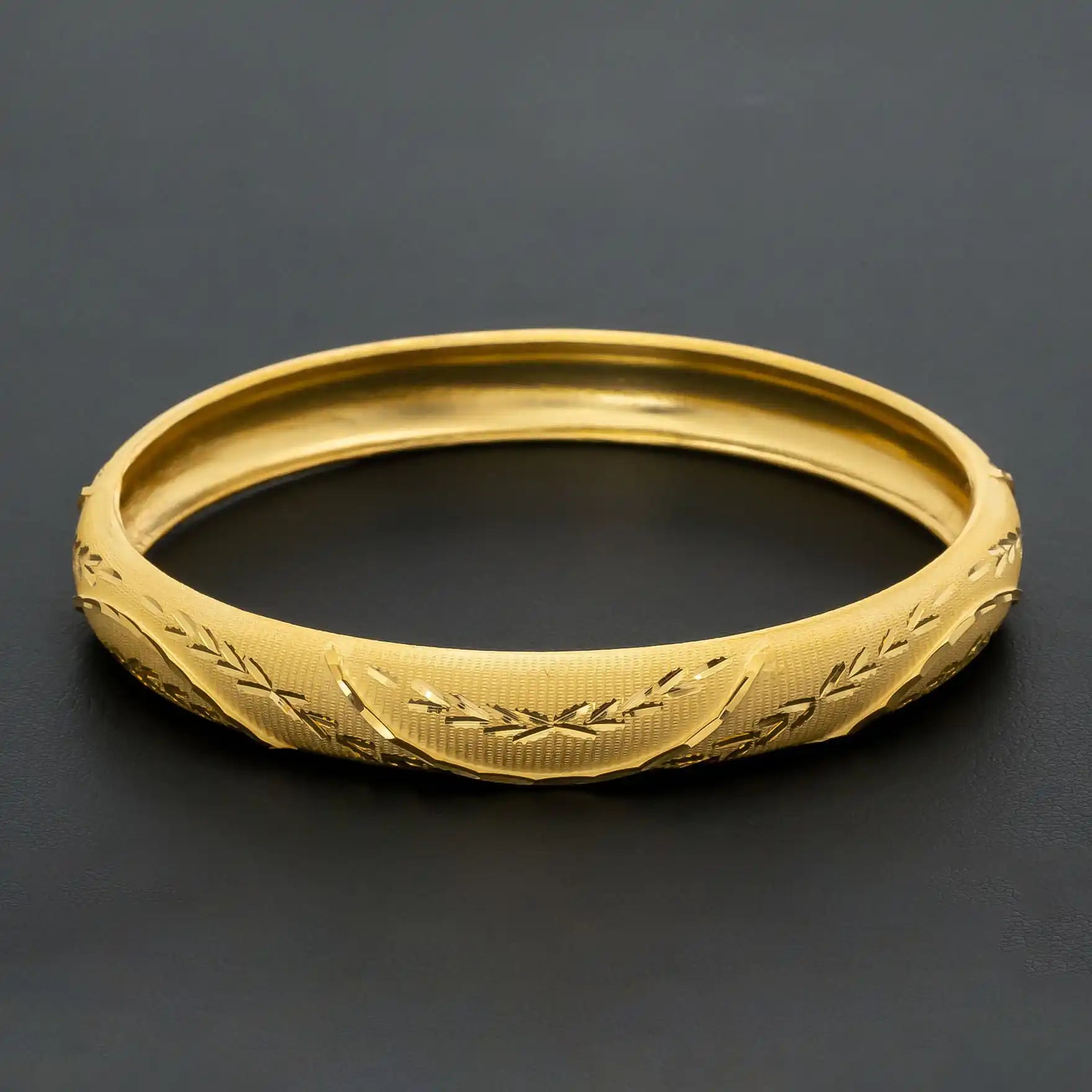 24CT HEAVY Gold Layered BOHO STYLE BANGLE PGB25-022