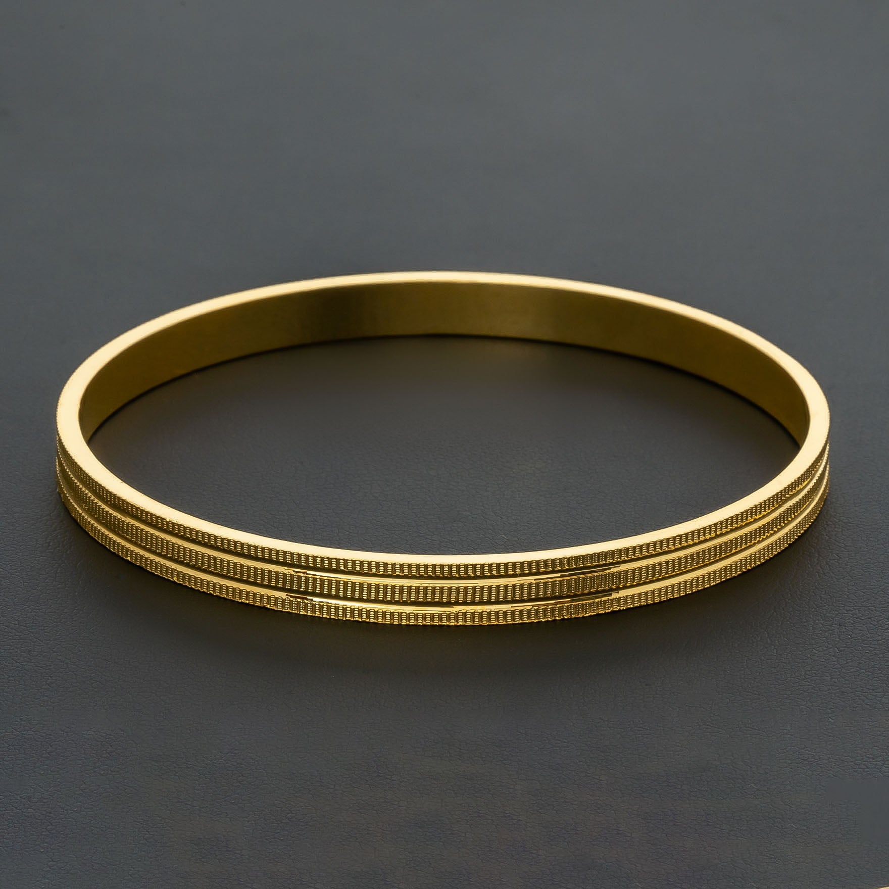 24CT HEAVY Gold Layered BOHO STYLE BANGLE PGB46-051