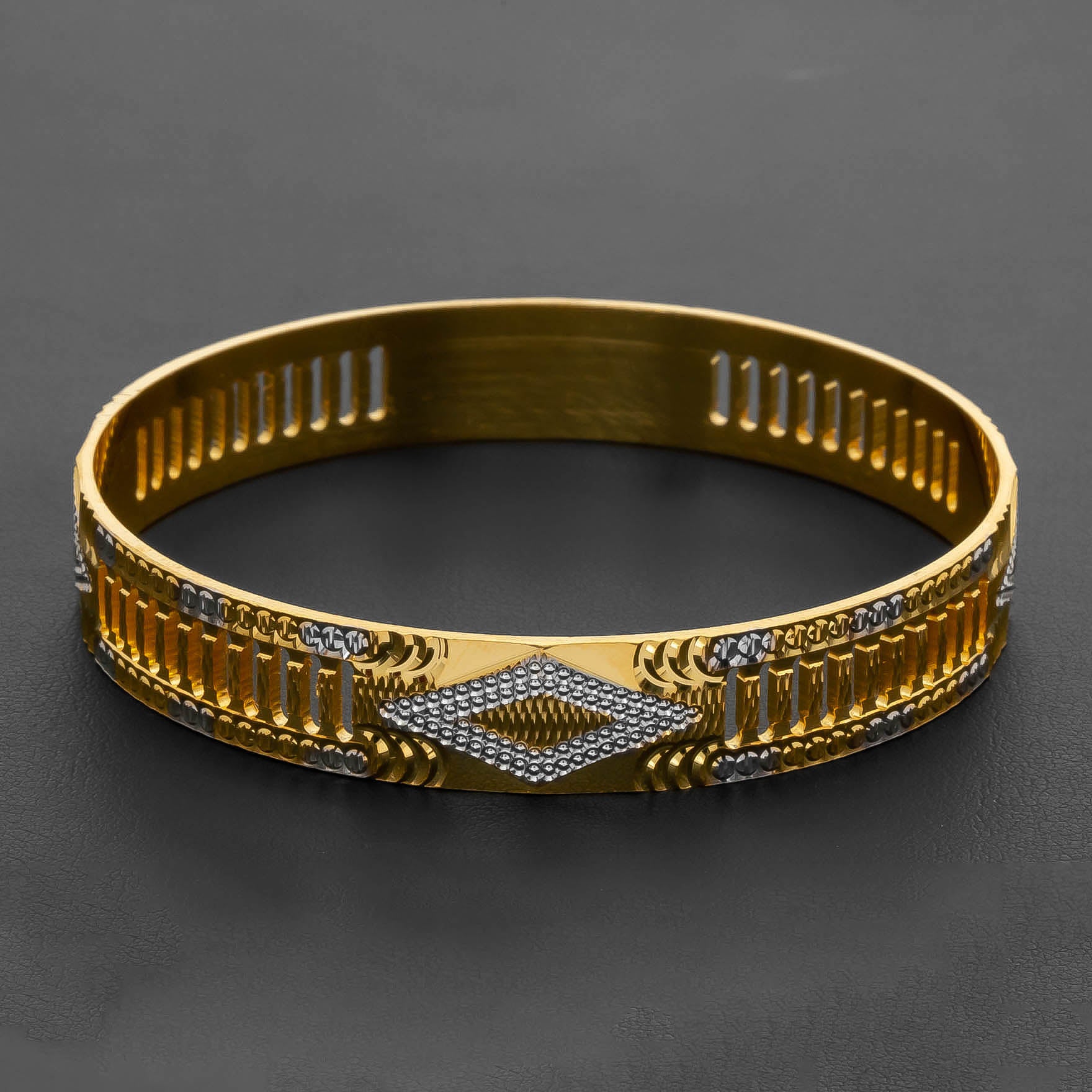RHODIUM BANGLE PRGB43-062