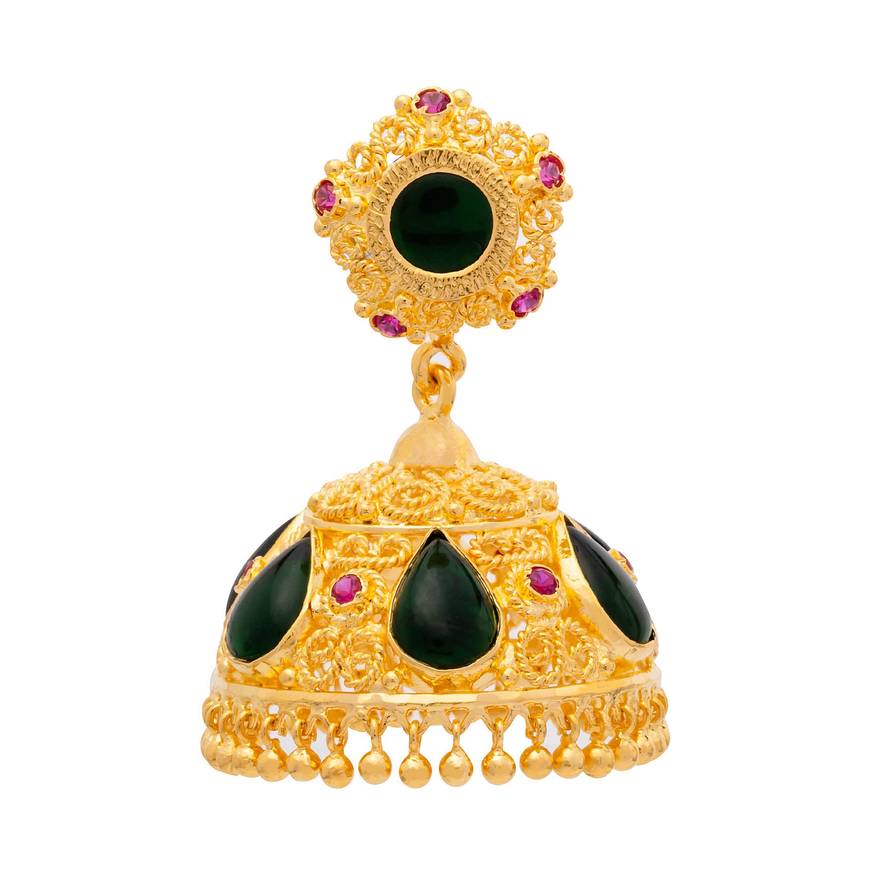 Shop One Gram Gold Plated Jimika Studs For Women | Parakkat Jewels