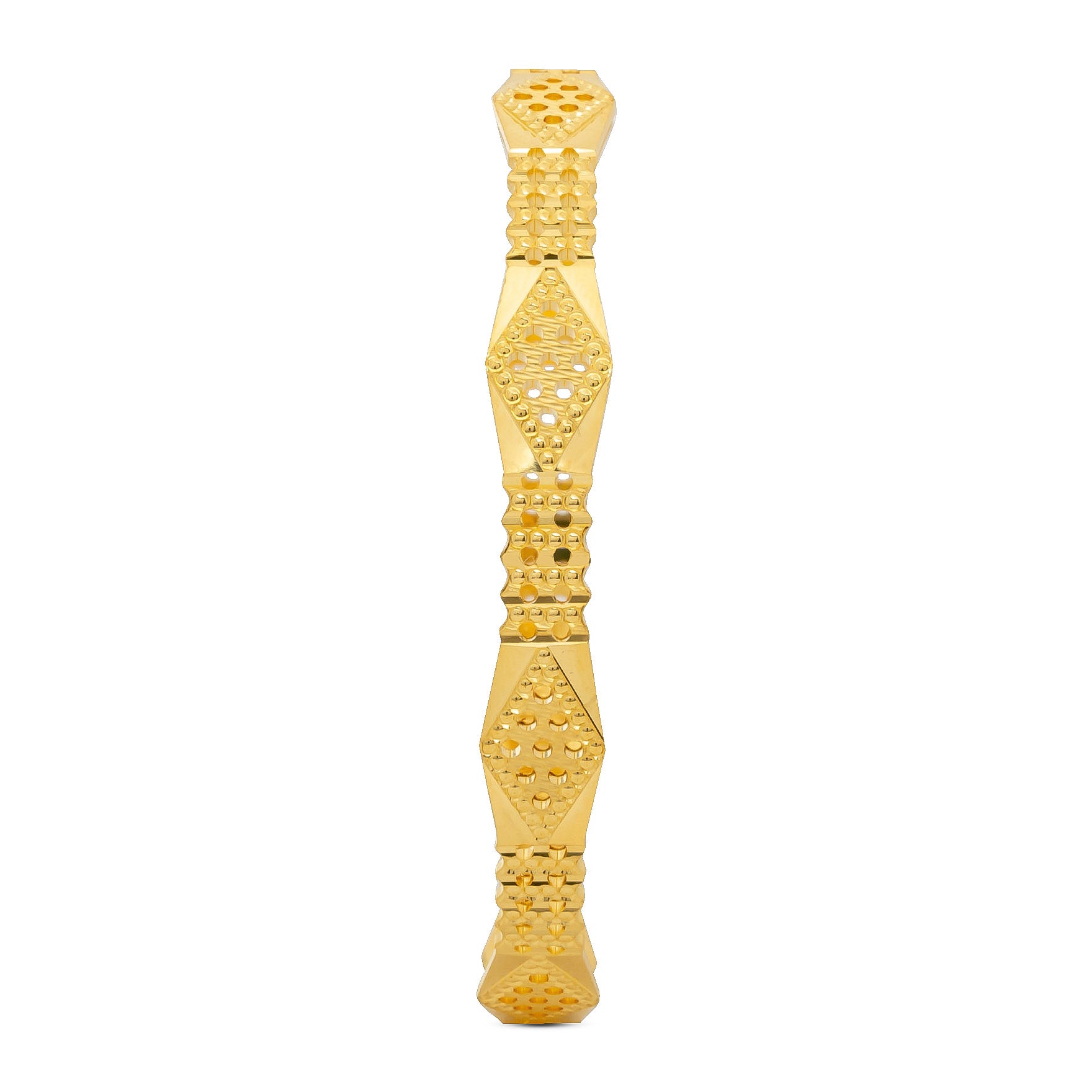 24CT HEAVY Gold Layered BOHO STYLE BANGLE PGB124-571