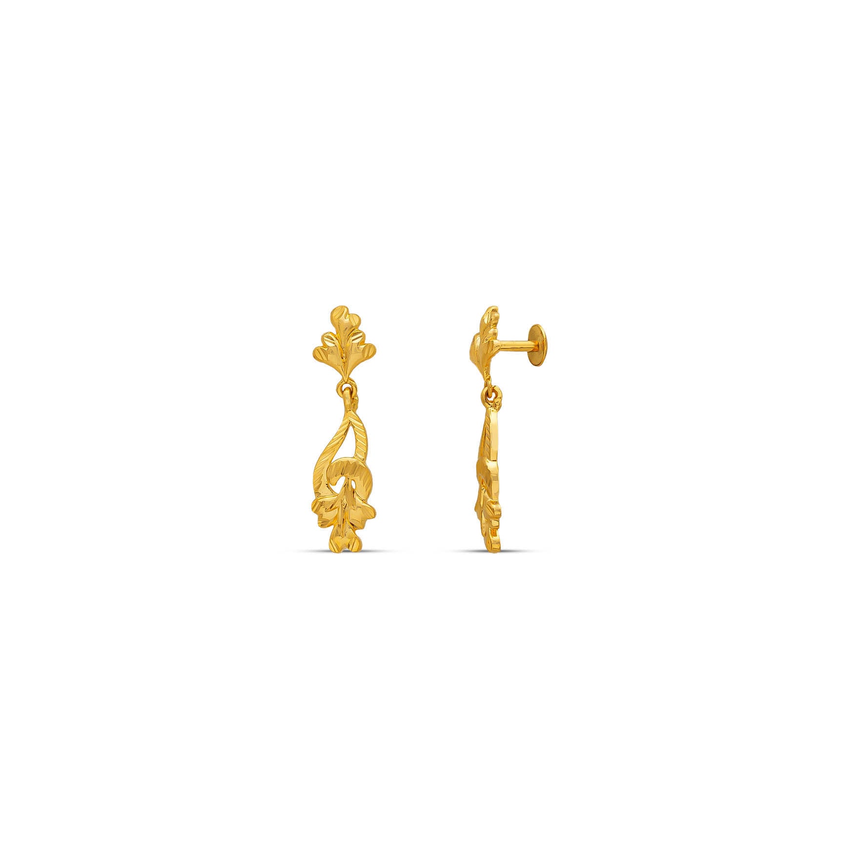 Golden Hanging Stud PGHST344-001