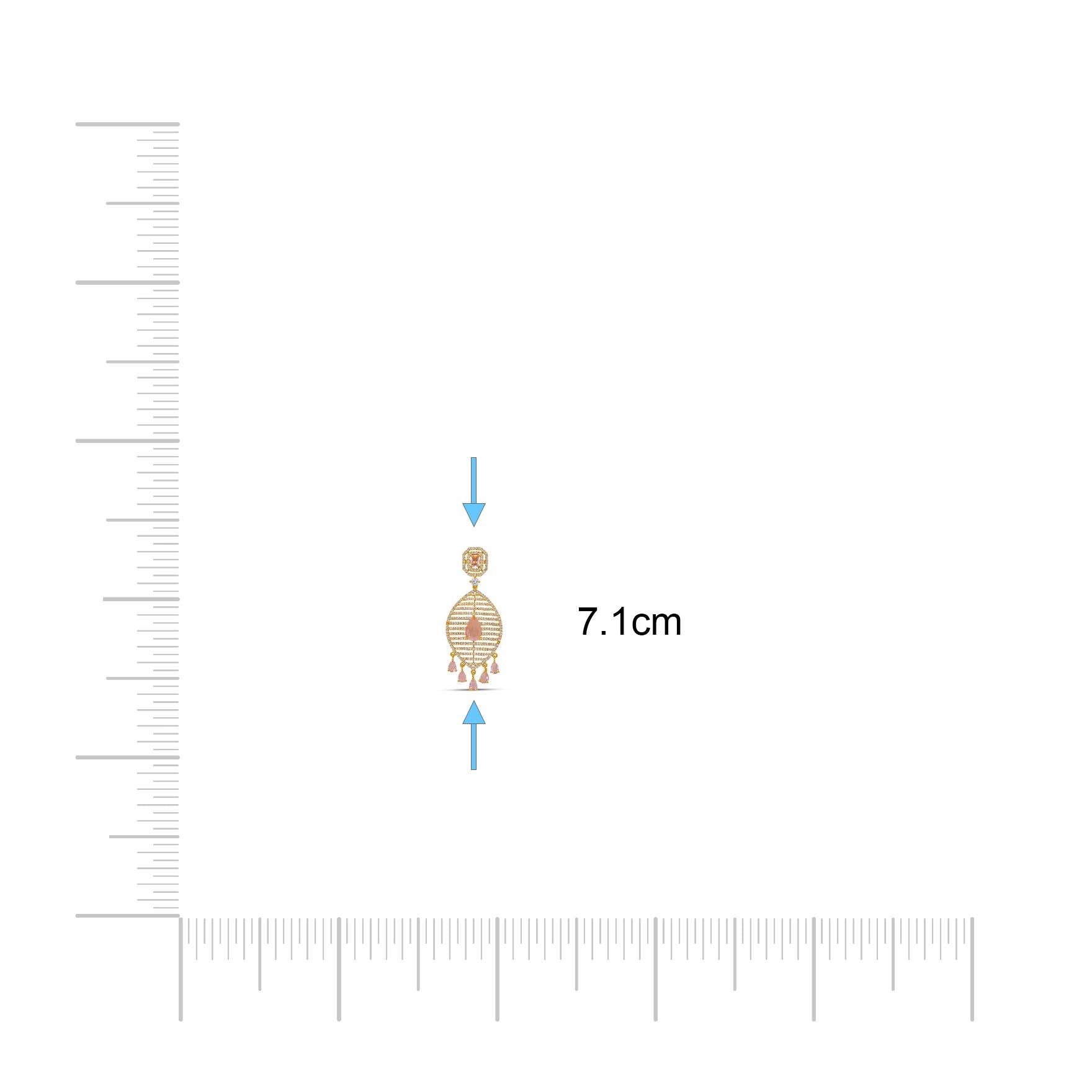 Premium Stone Hanging Stud PMSHST7WPN-054