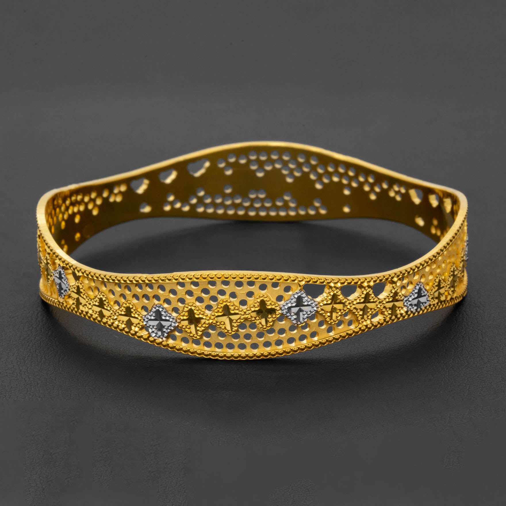 RHODIUM BANGLE PRGB89-062