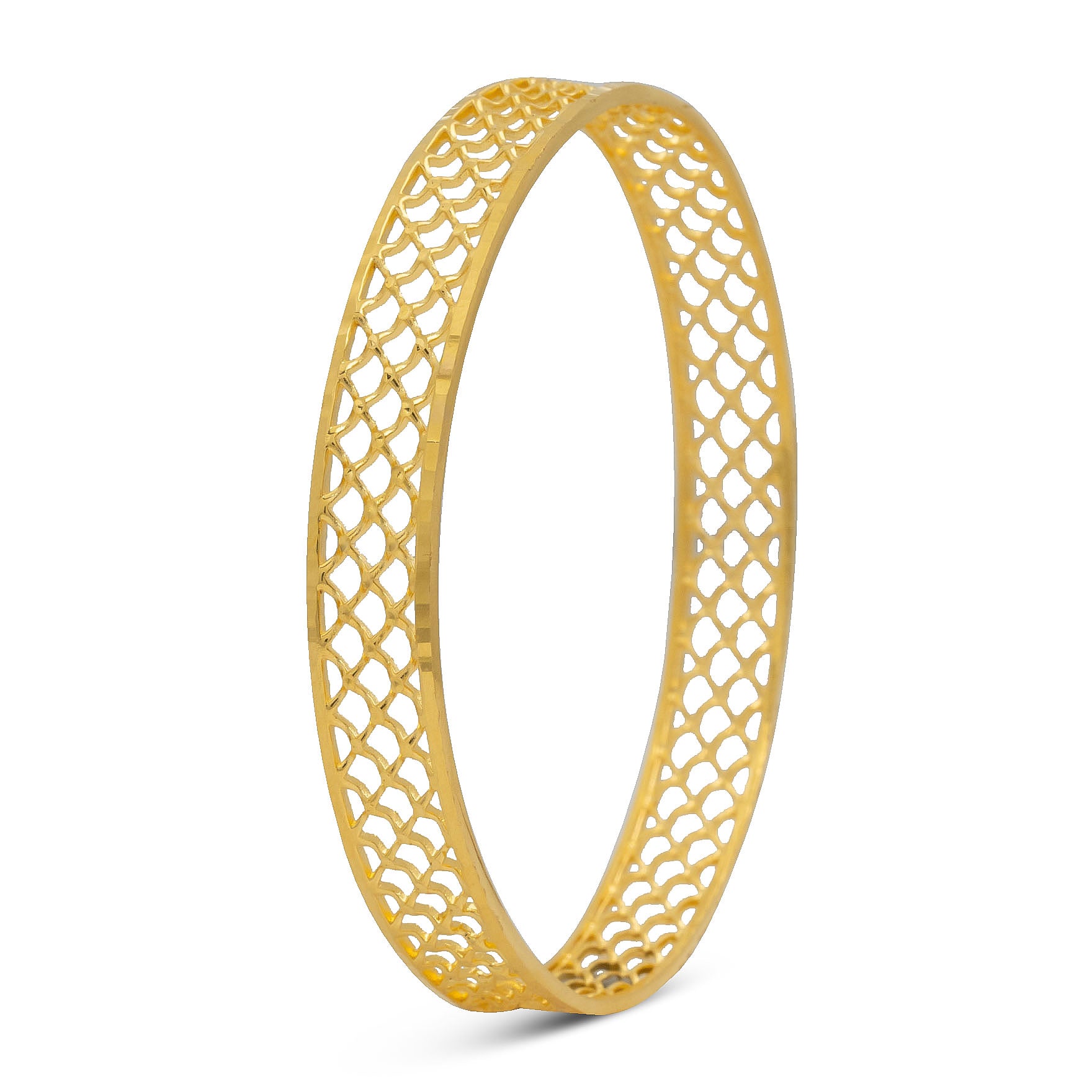 24CT HEAVY Gold Layered BOHO STYLE BANGLE PGB108-052