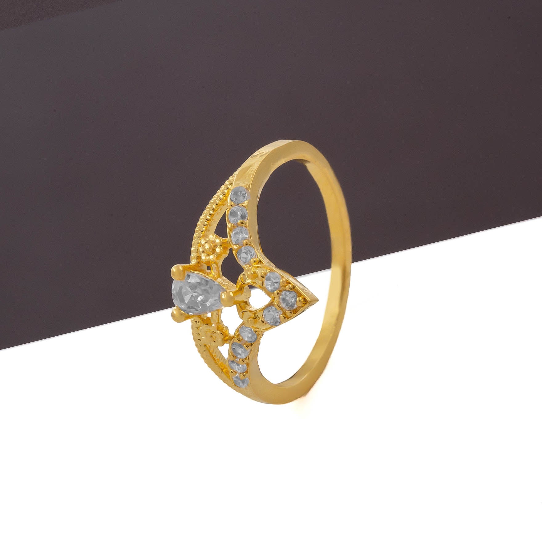 GOLDEN STONE RING PSR147W-021