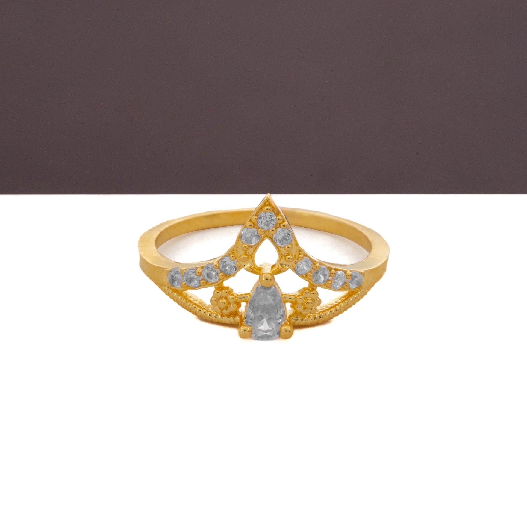 GOLDEN STONE RING PSR147W-021