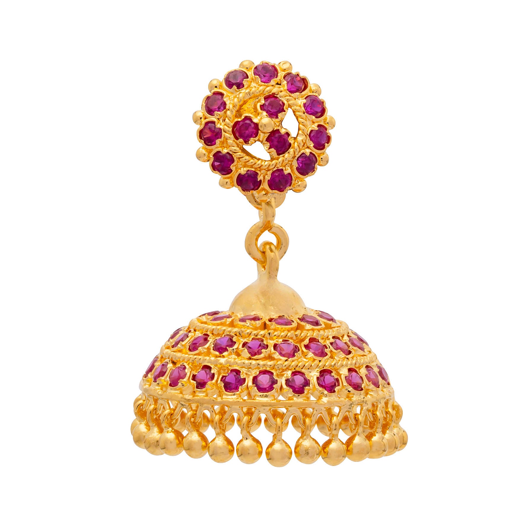 One Gram Gold Plated Jhimika Earrings Designs For Women | Parakkat Jewels