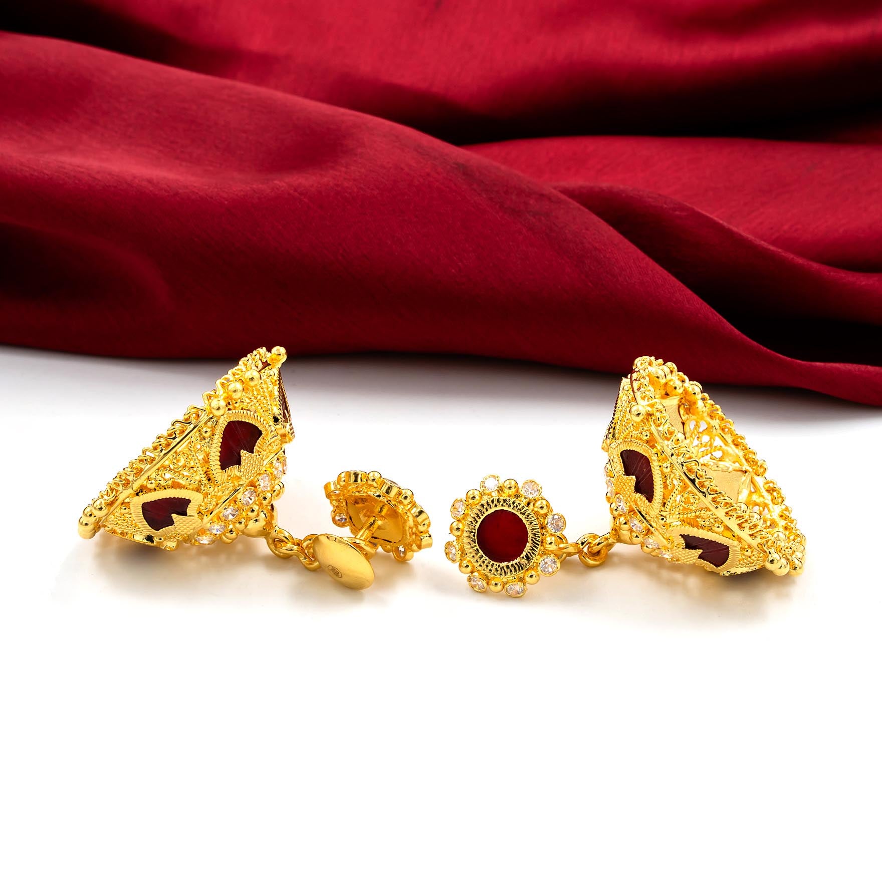 Shop Best Gold Plated Jimika Earrings | Parakkat Jewels