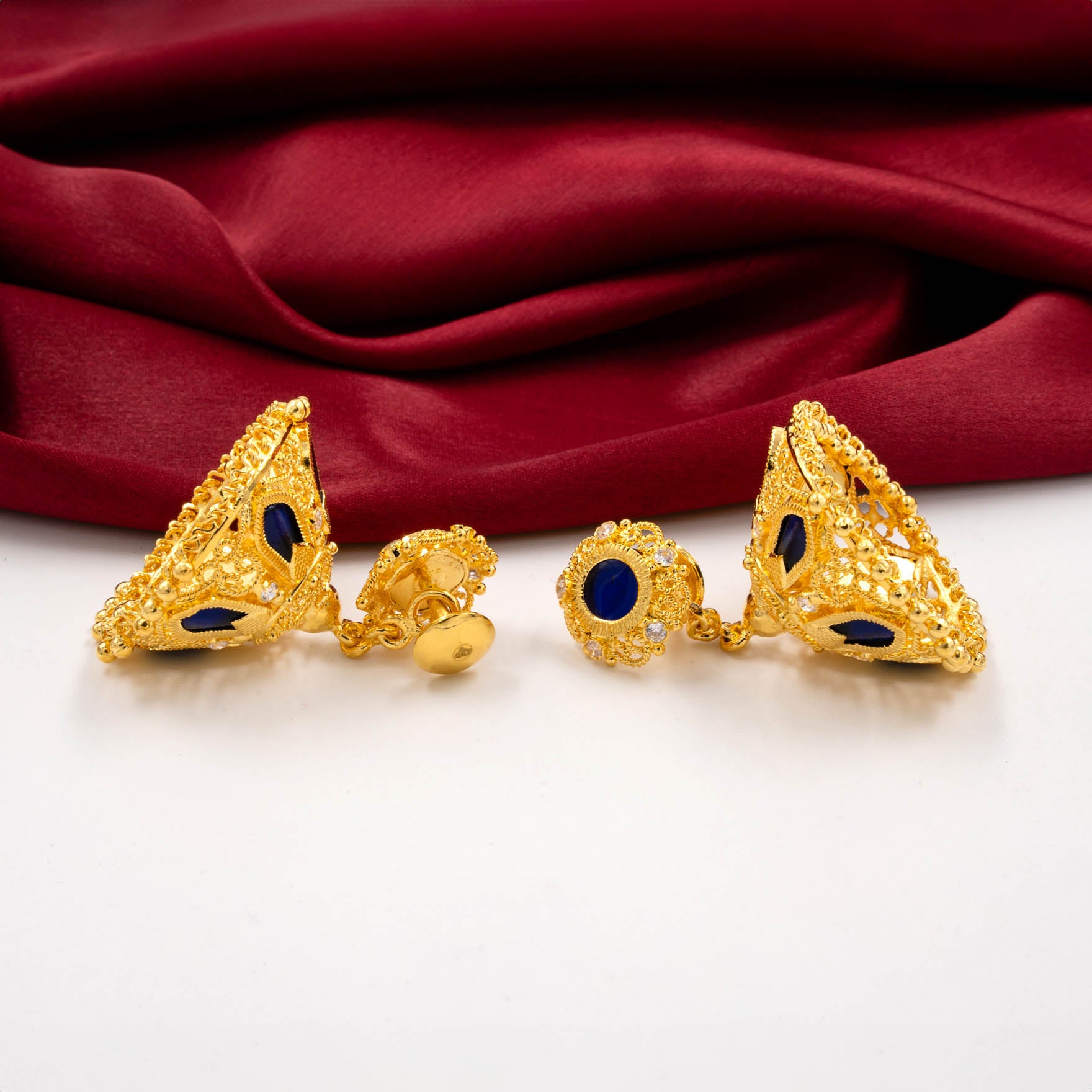 Latest 24k Gold Plated Jhimika Earrings Designs | Parakkat Jewels