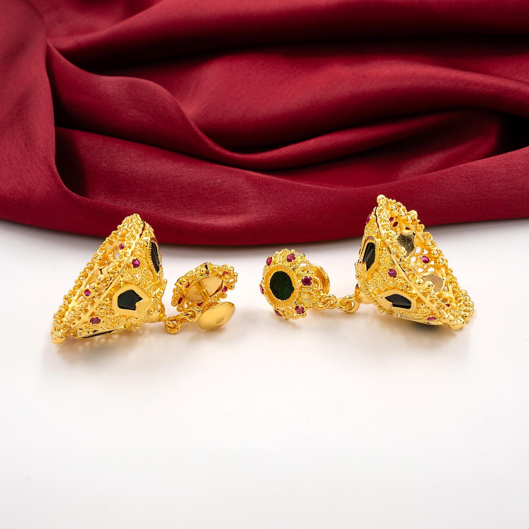 Shop One gm Gold Plated Earrings for Women | Parakkat Jewels