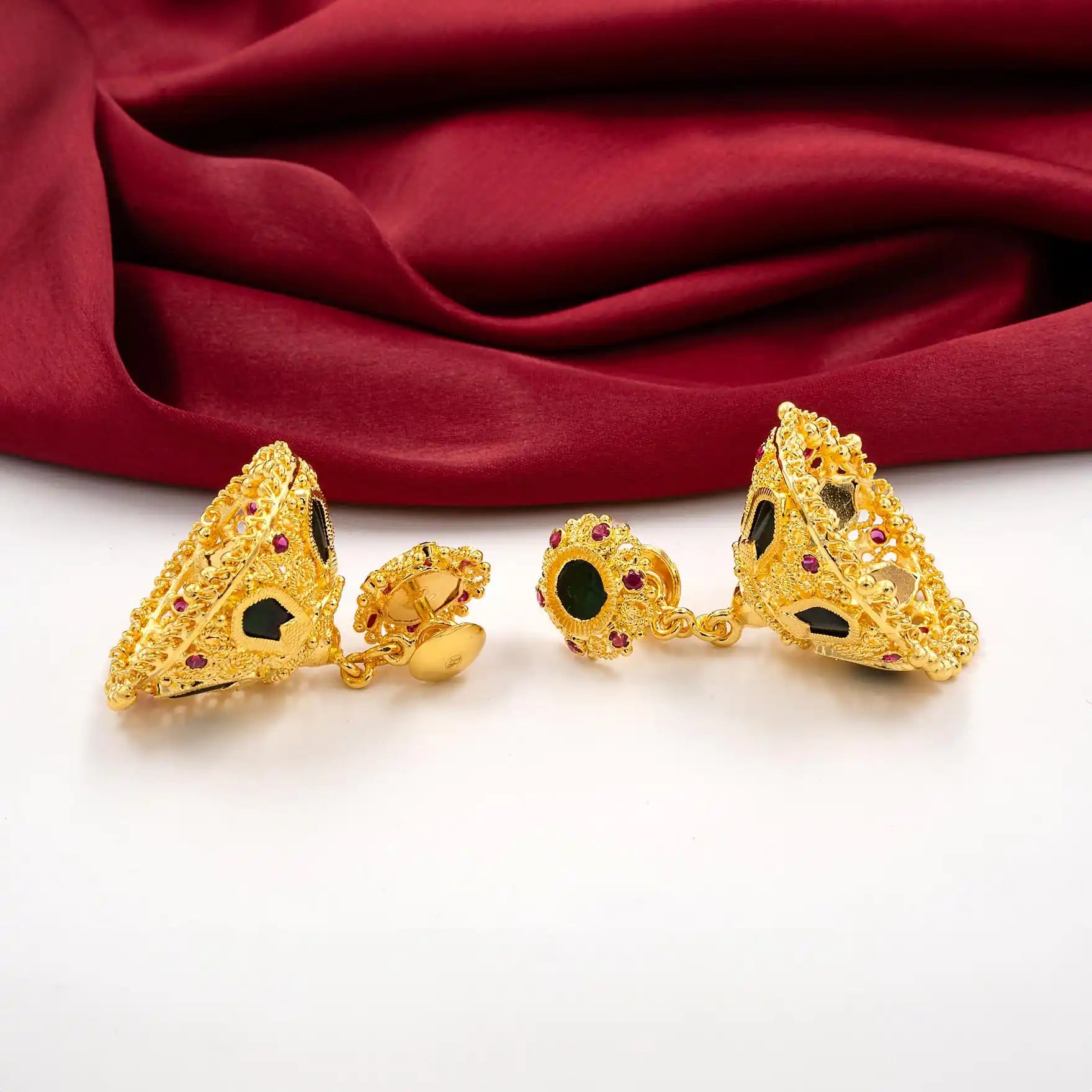 Shop One gm Gold Plated Earrings for Women | Parakkat Jewels