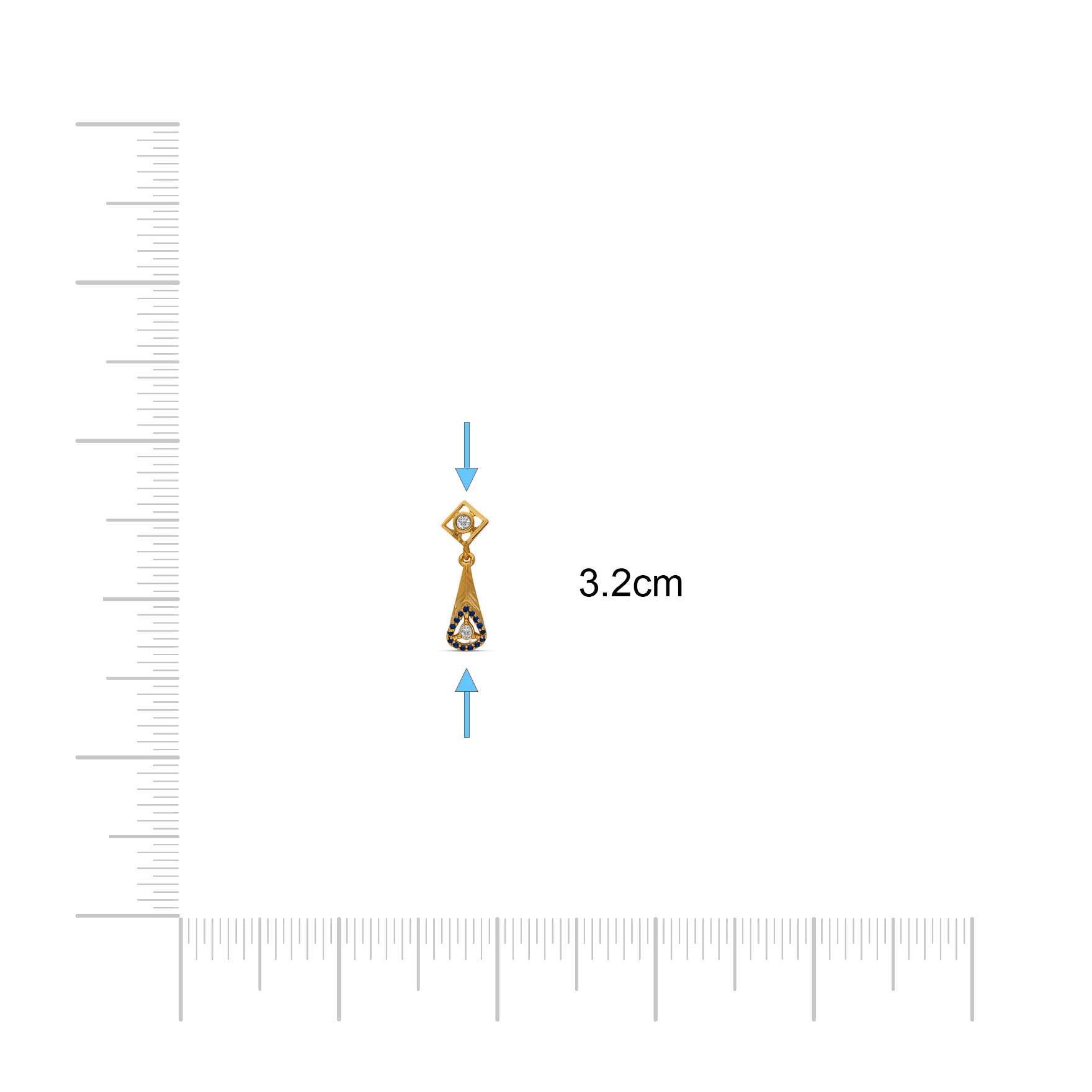 Hanging Stone Stud PSHST184WBL-041