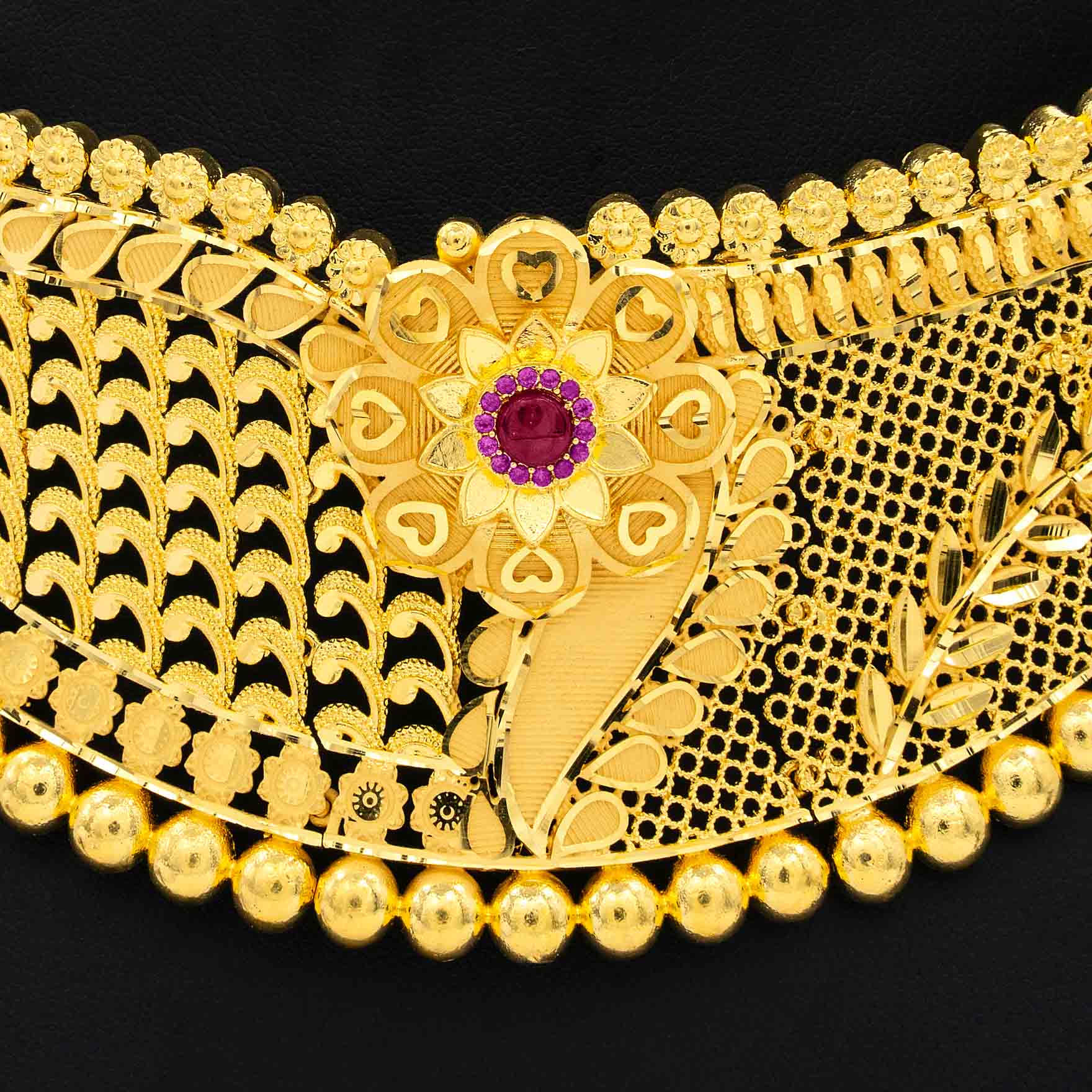 STONE NECKLACE LONG WITH GOLDEN STUD PSNS14WR-0321, PSHST62WR-081