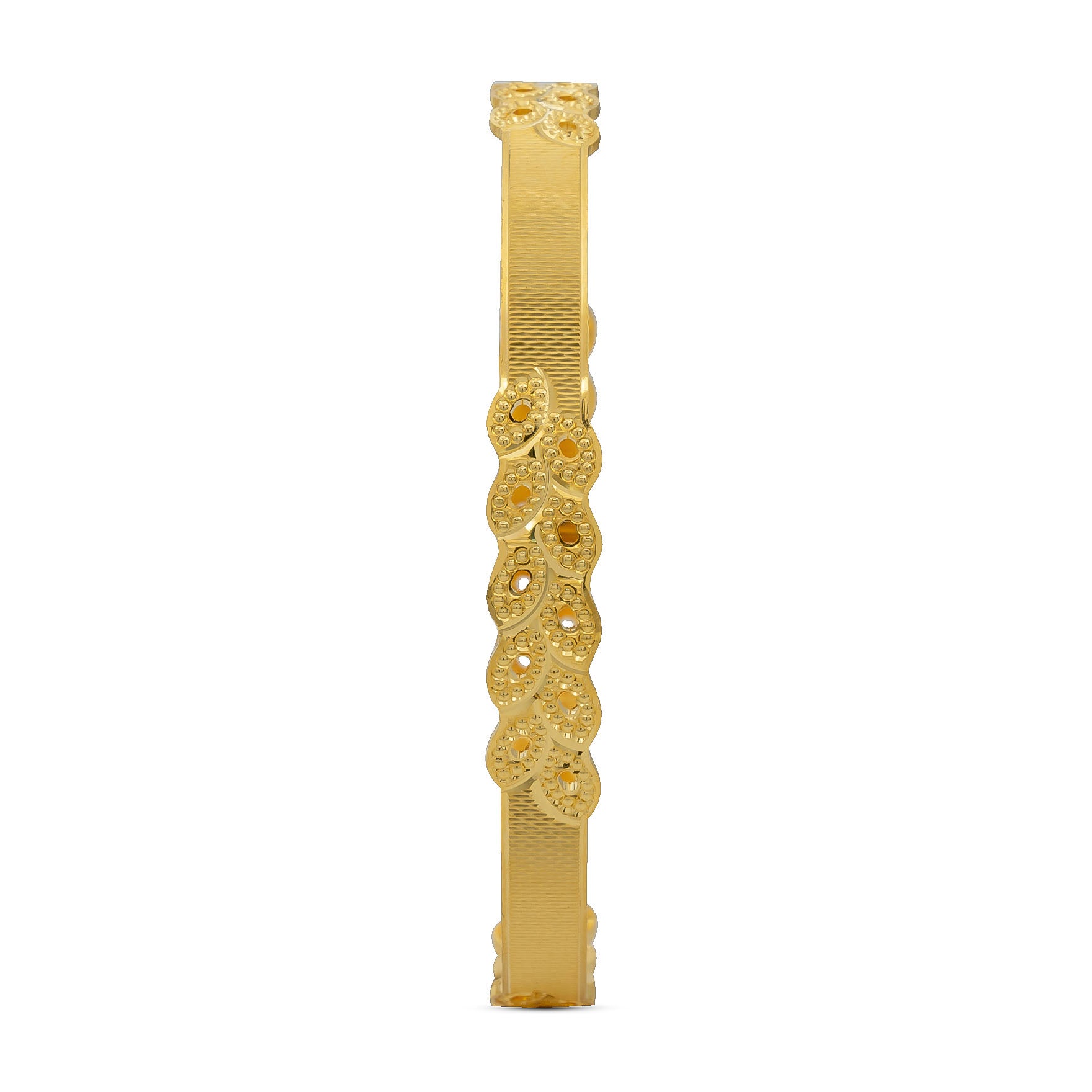24CT HEAVY Gold Layered BOHO STYLE BANGLE PGB212-571
