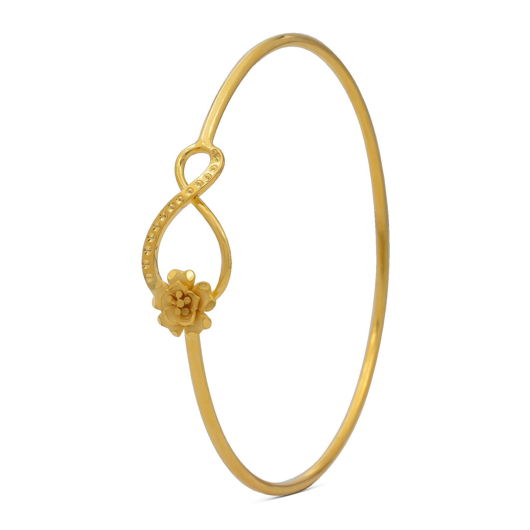 24CT HEAVY Gold Layered BOHO STYLE BANGLE PGB43-061