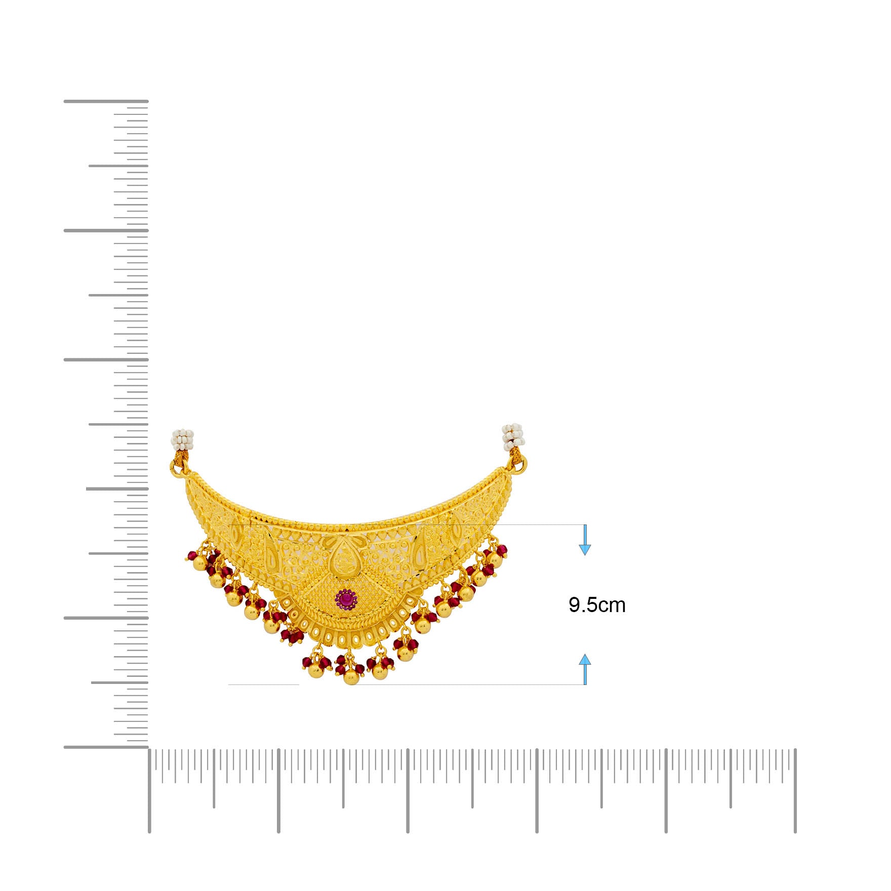 STONE NECKLACE LONG WITH GOLDEN STUD PSNS24R-0321, PSHST70R-081