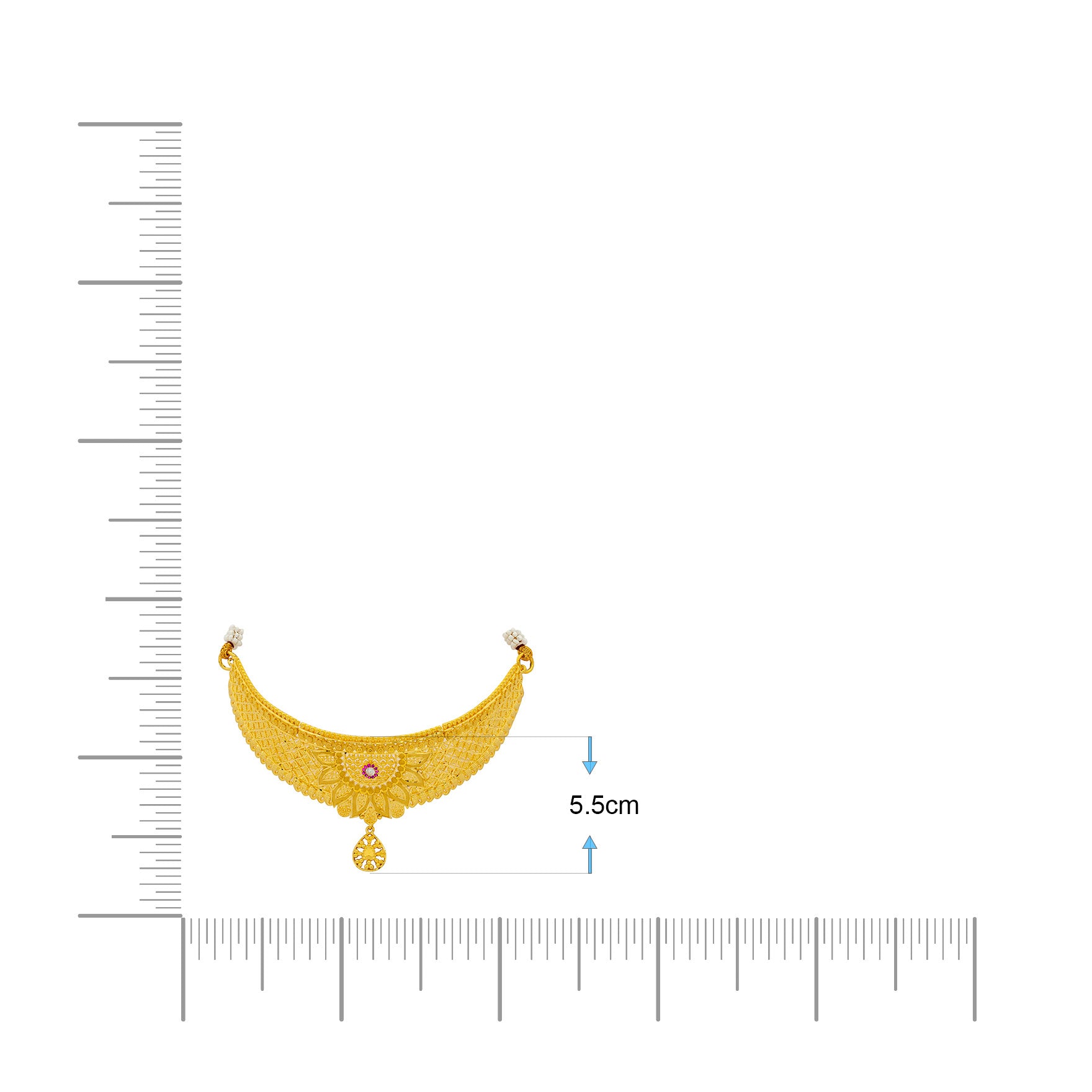 STONE NECKLACE SHORT WITH GOLDEN STUD PSNS8WR-0321, PSHST56WR-081