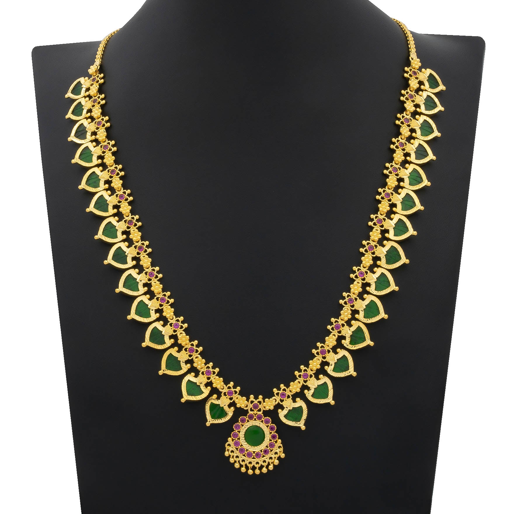 STONE PALAKKA NECKLACE PSPKNPG2a-067