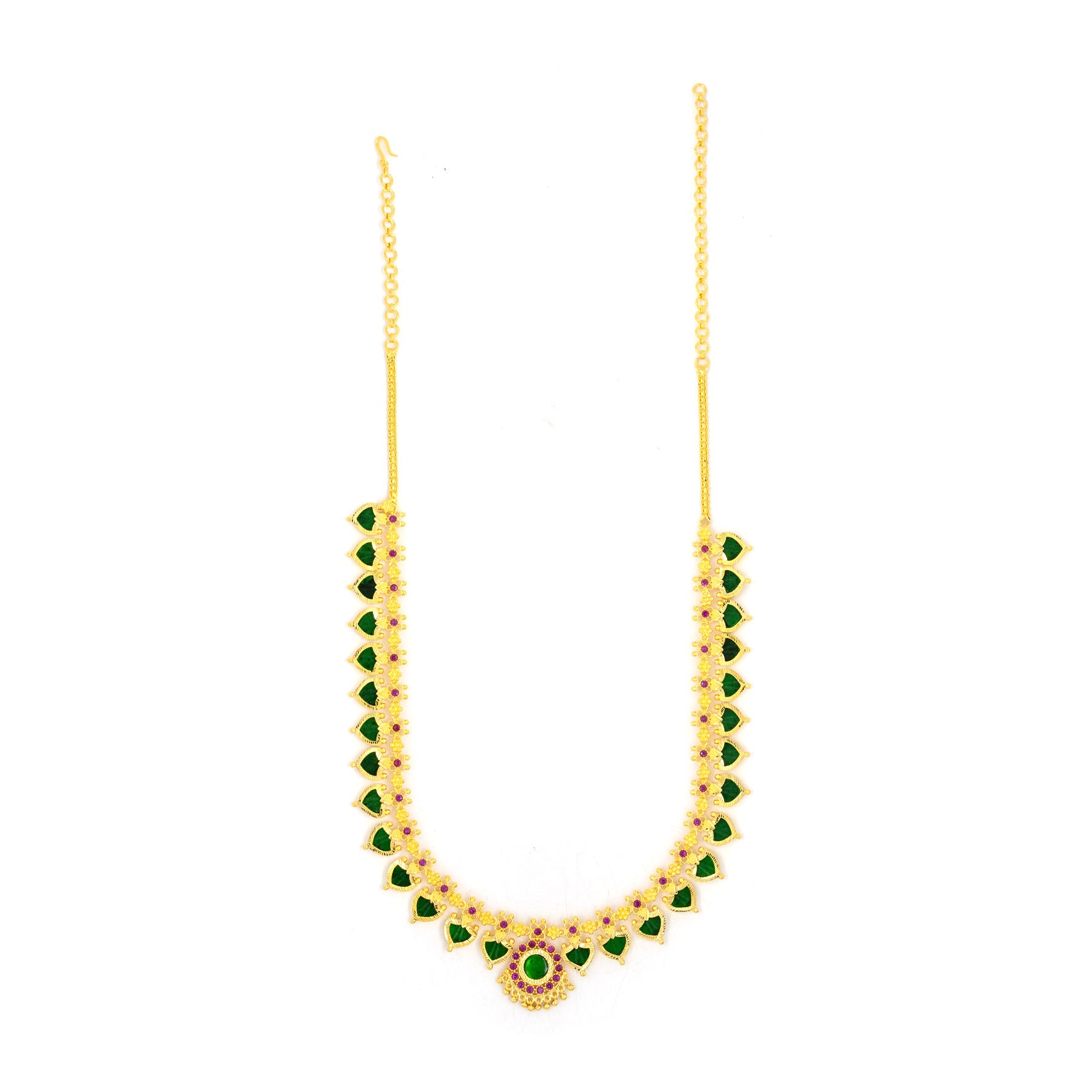 STONE PALAKKA NECKLACE PSPKNPG2a-067