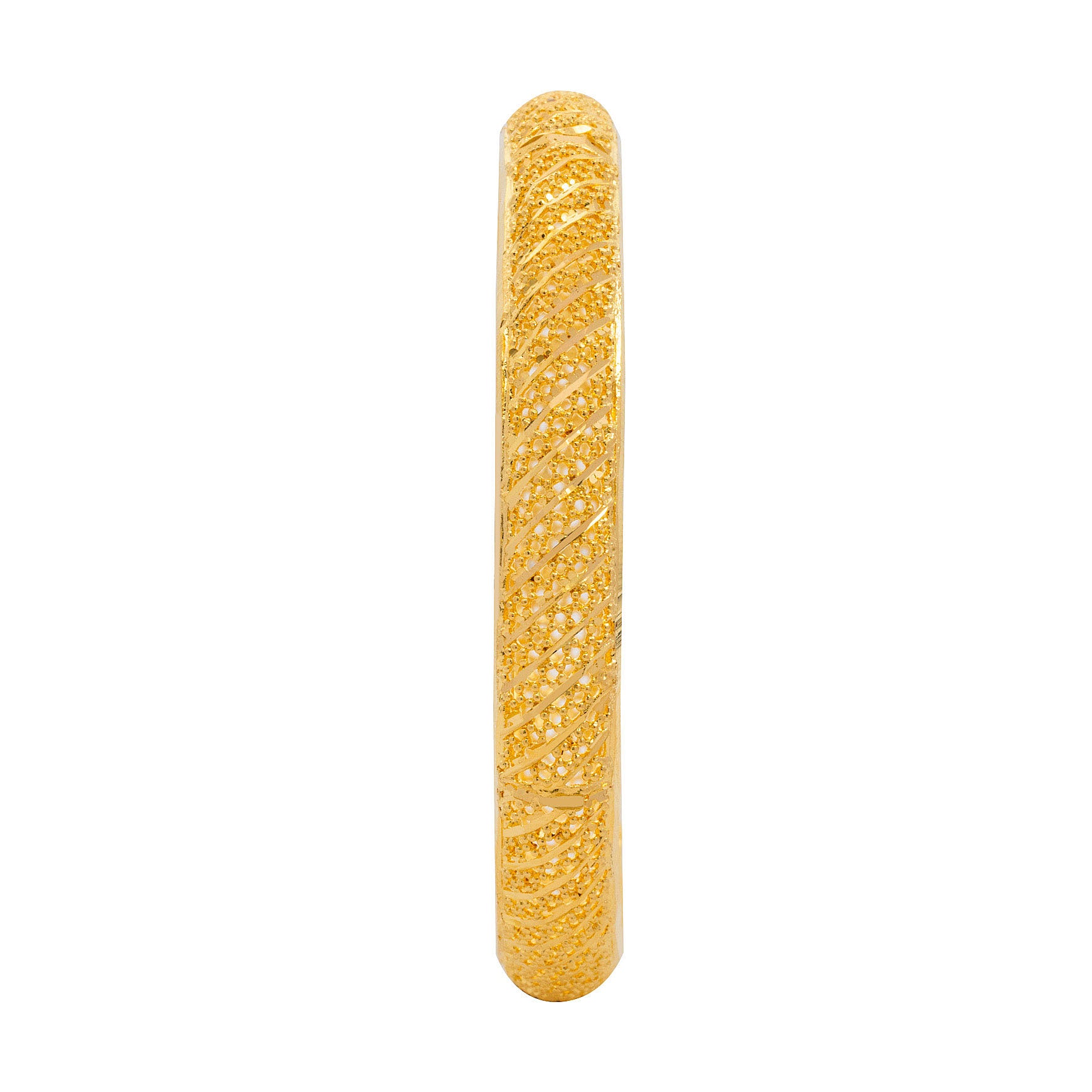 24ct Heavy Gold Layered French Bangle PGB1-022