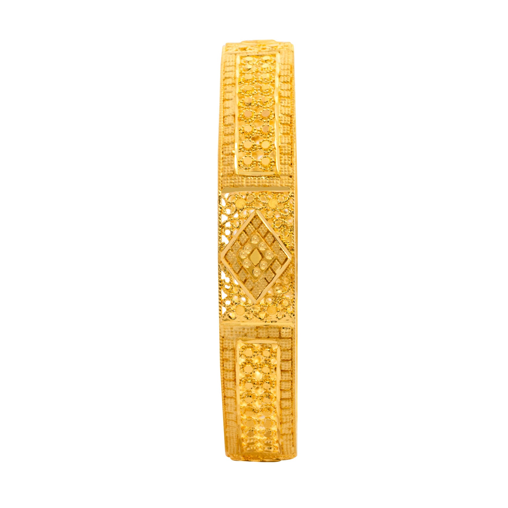 24ct Heavy Gold Layered Pulsos Bangle PGB92-052
