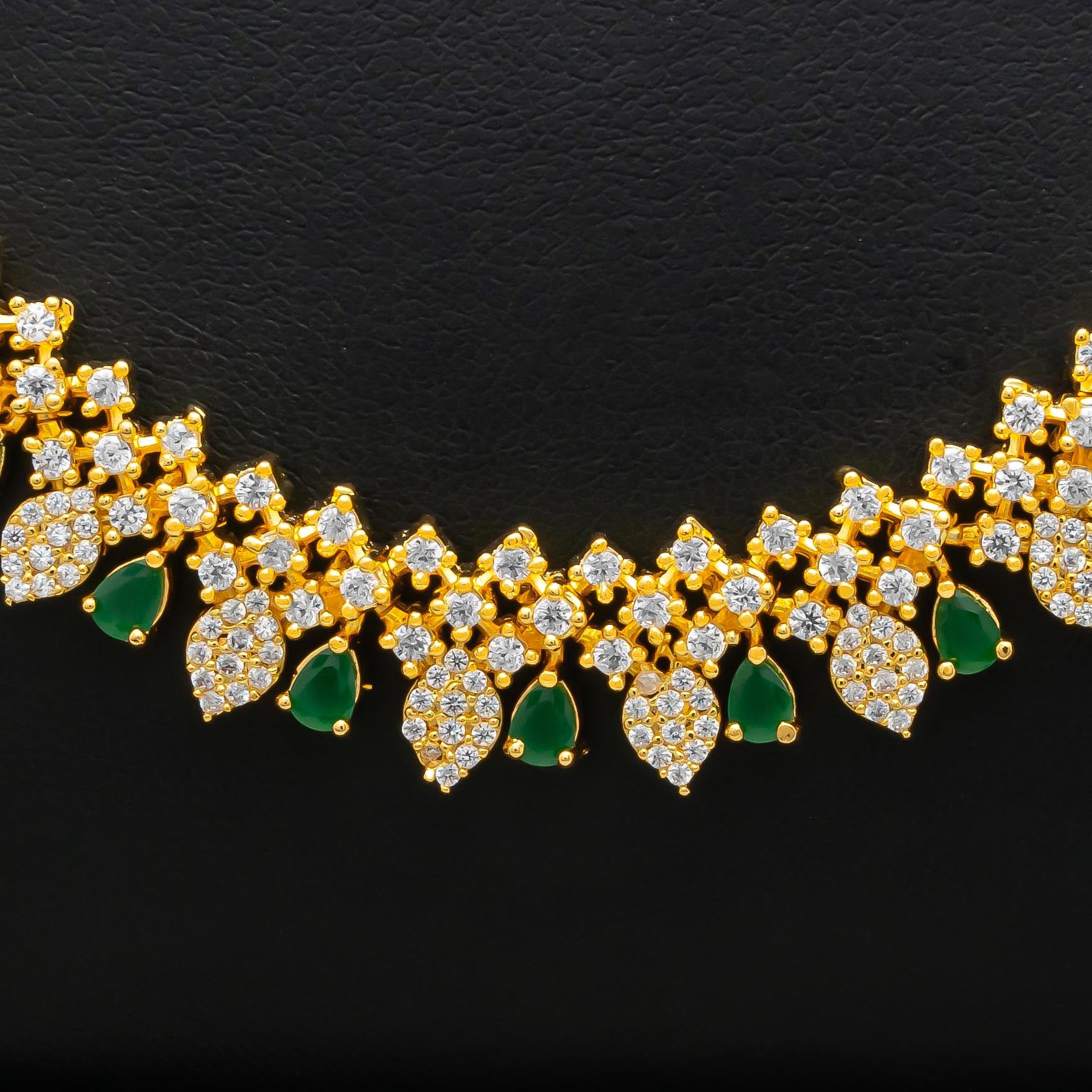 PREMIUM STONE NECKLACE WITH STUD PMSNL3WG-0041, PMSHST71WG-052
