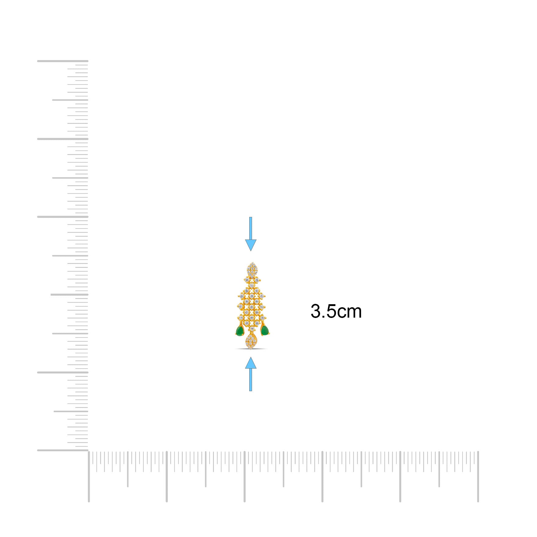 PREMIUM STONE NECKLACE WITH STUD PMSNL3WG-0041, PMSHST71WG-052