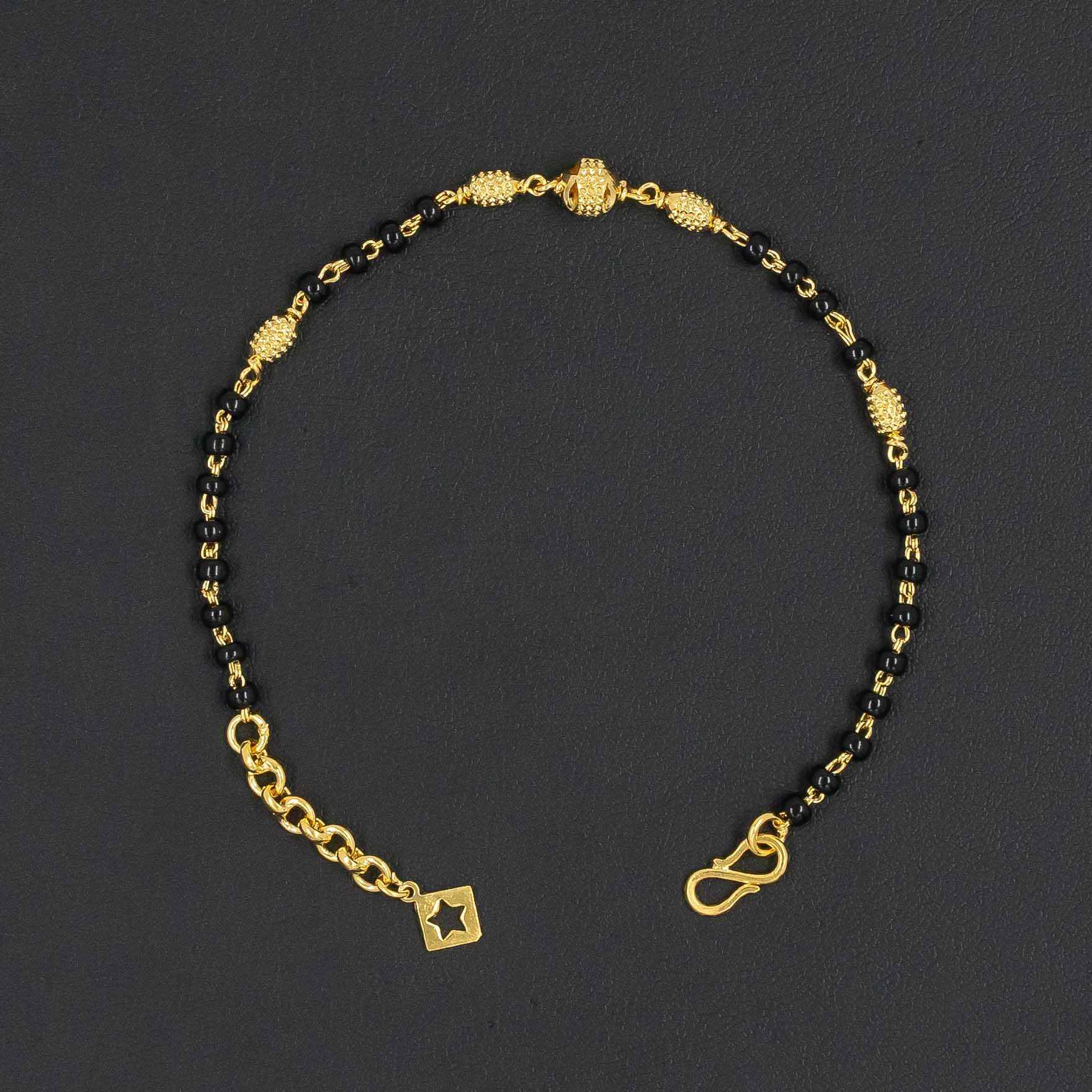 24ct Heavy Gold Layered Stone Karimani Bracelet Bangle v