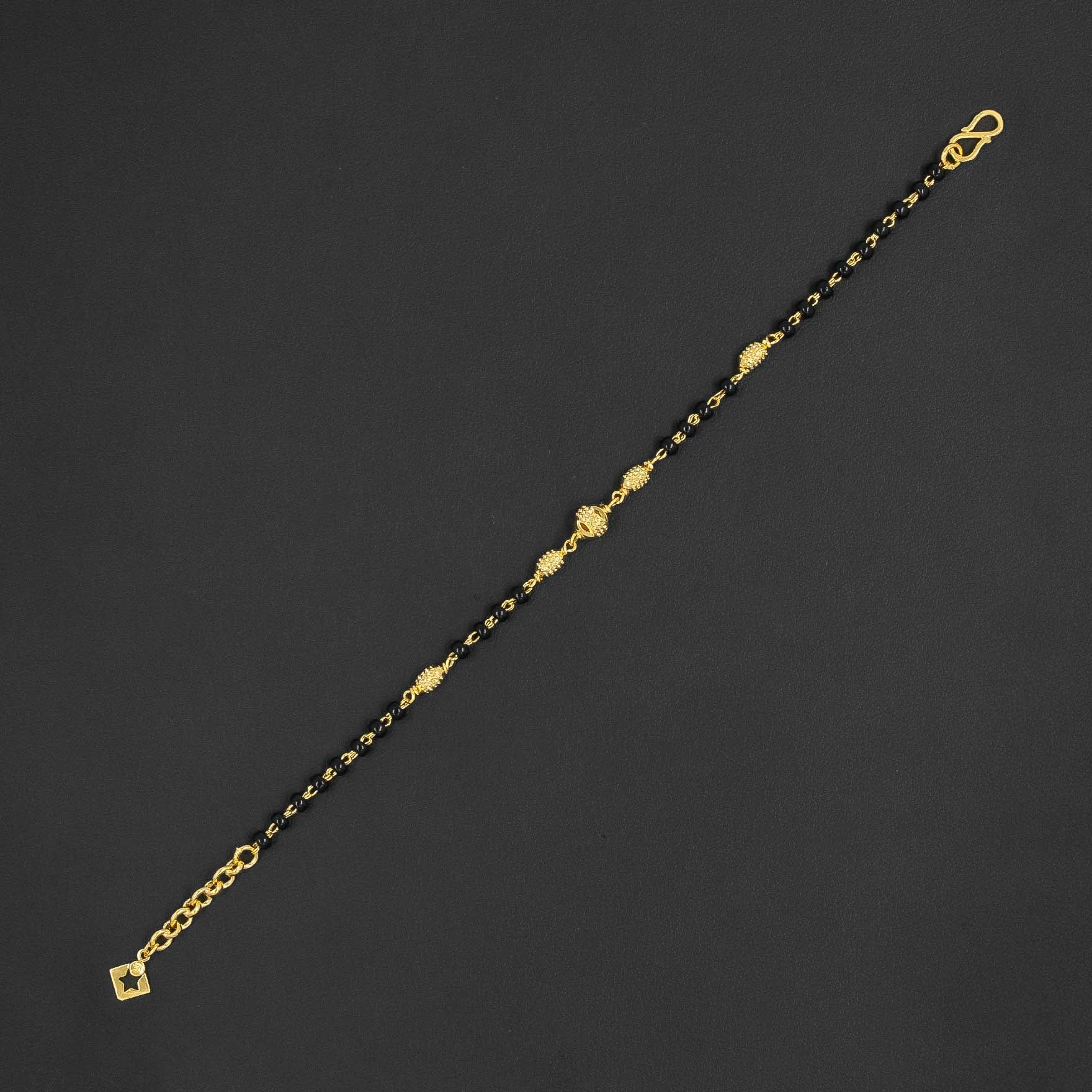 24ct Heavy Gold Layered Stone Karimani Bracelet Bangle v