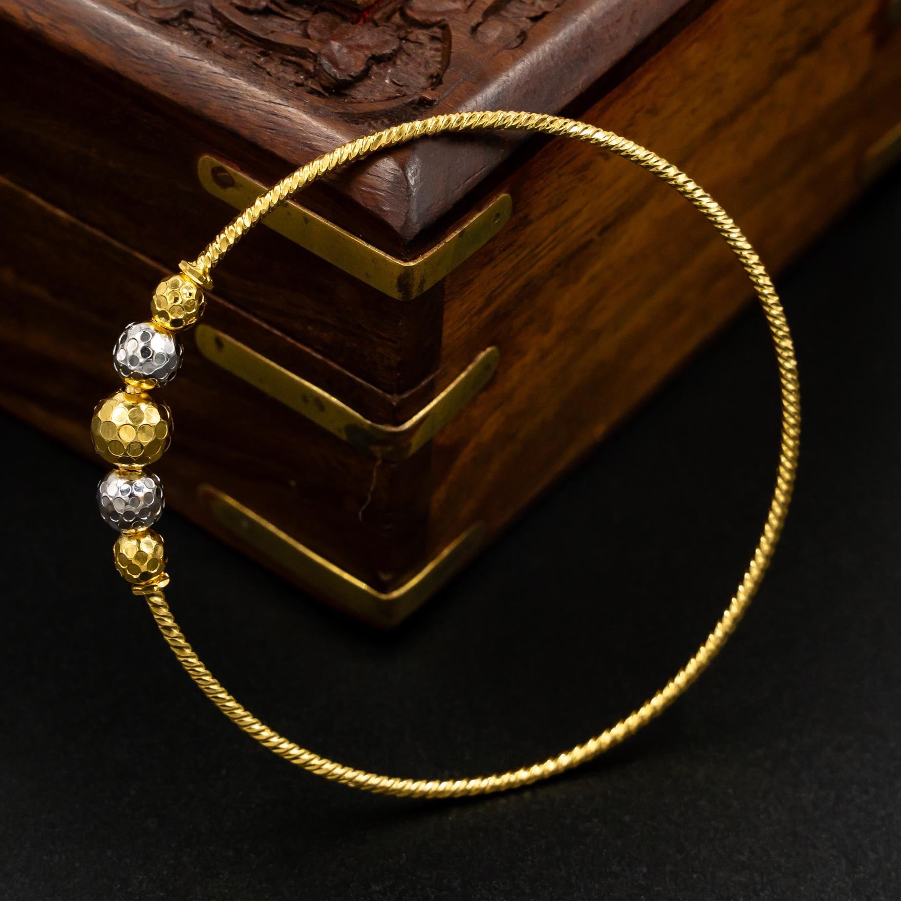 Rhodium Bangle PRGB2-24-081