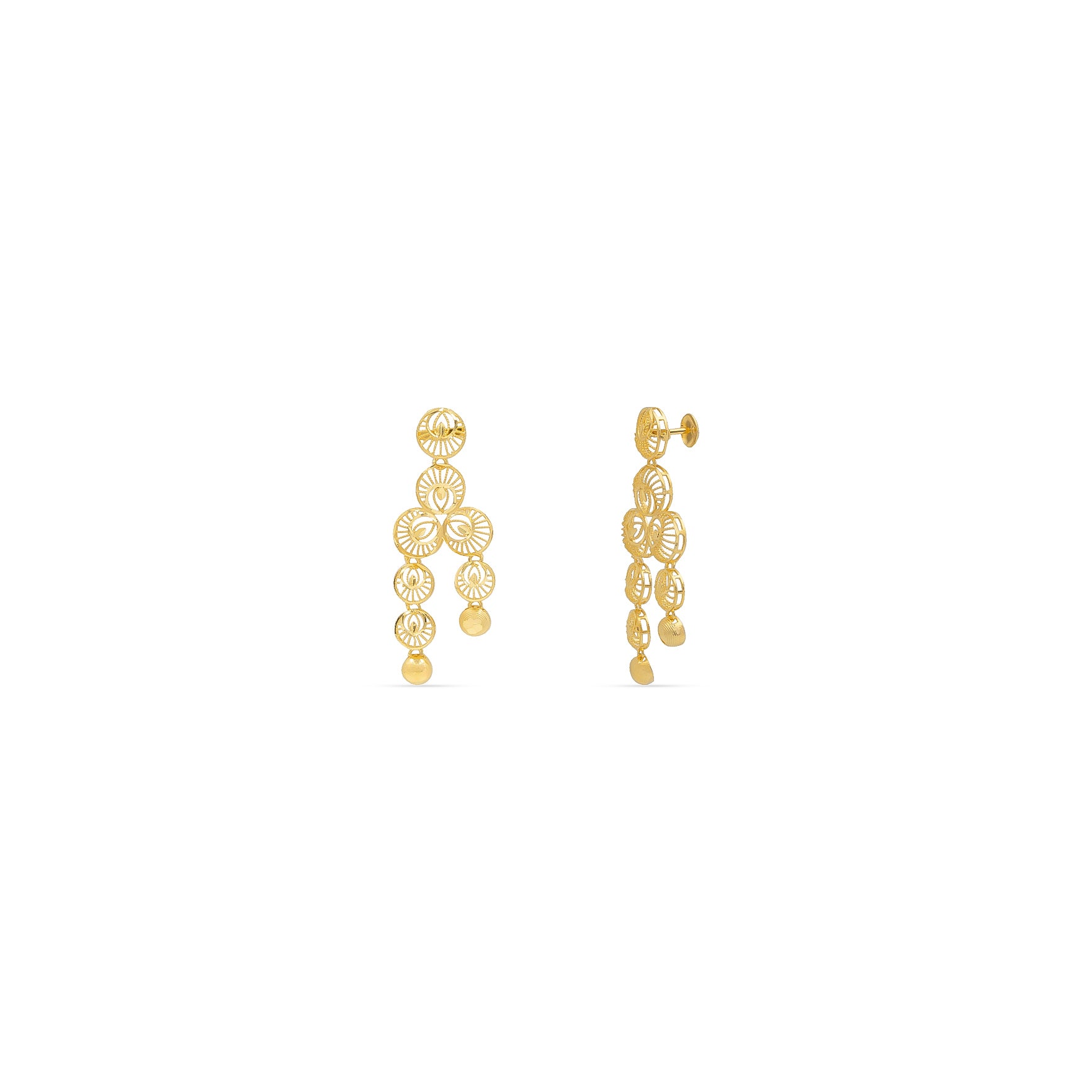 GOLDEN NECKLACE SHORT WITH GOLDEN STUD PGNS15-085, PGHST6-061