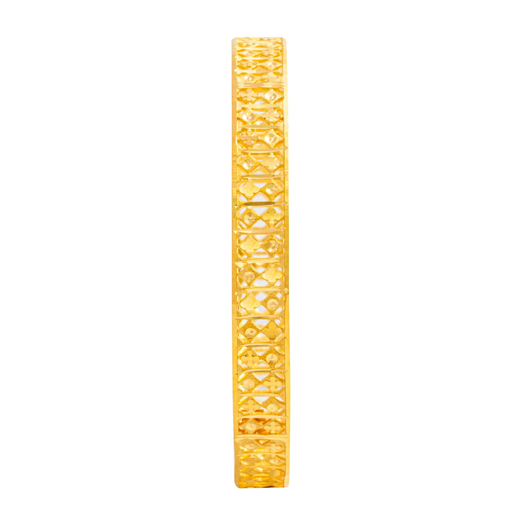 24ct Heavy Gold Layered Bullion Knot Bangle PGB39-022