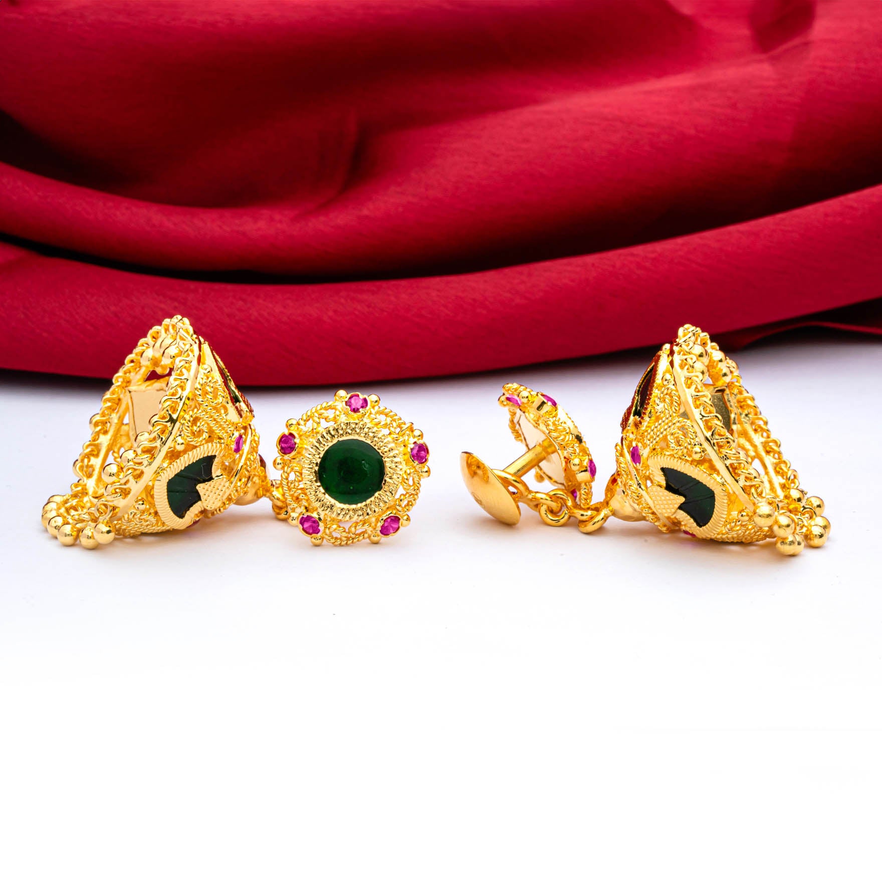 Shop Gold Plated Eden Stone Earrings | Parakkat Jewels
