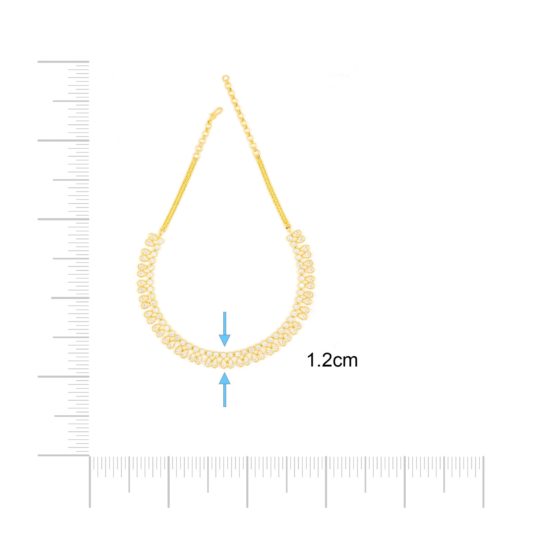 STONE NECKLACE LONG WITH GOLDEN STUD PSNS95W-036, PSHST121W-061