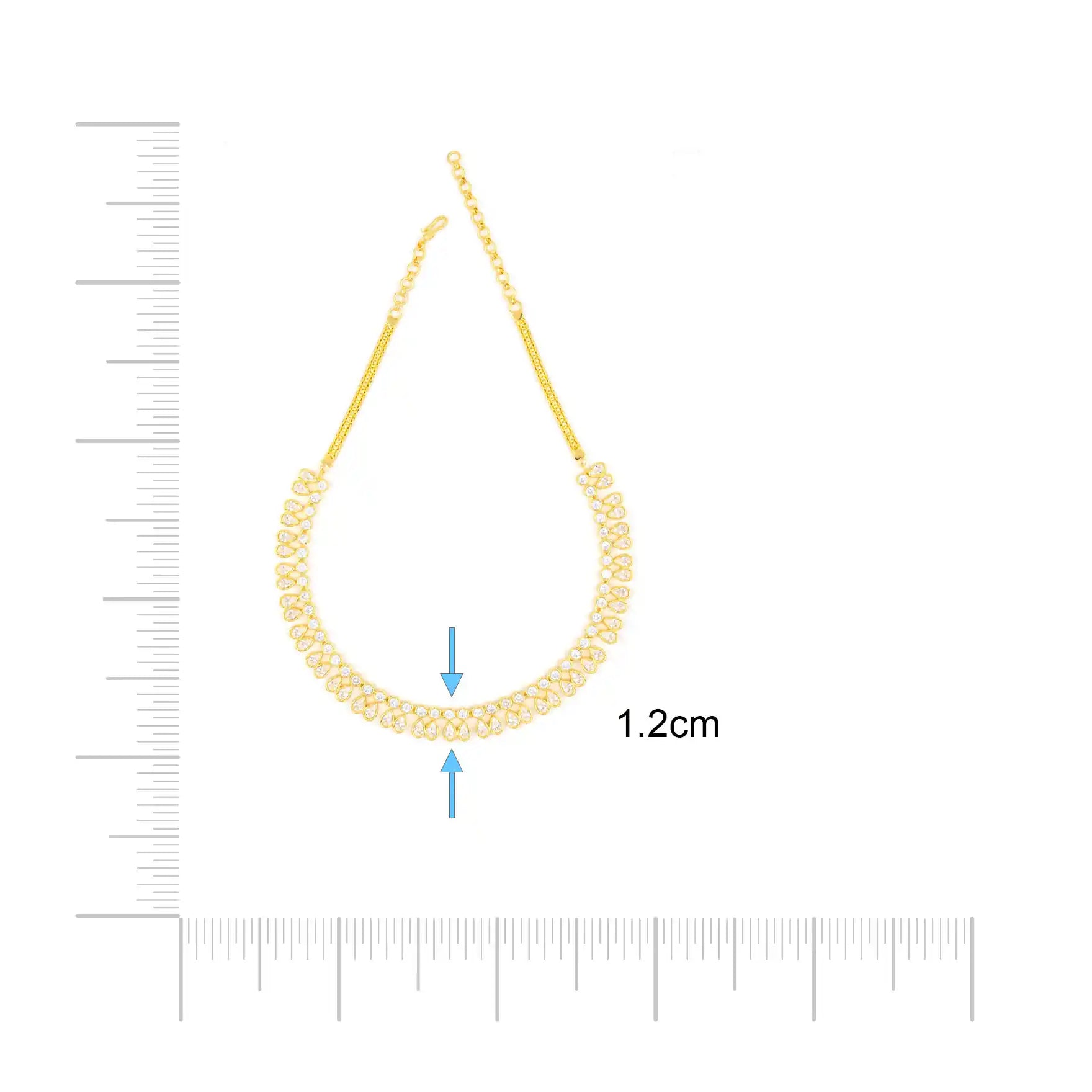 STONE NECKLACE LONG WITH GOLDEN STUD PSNS95W-036, PSHST121W-061