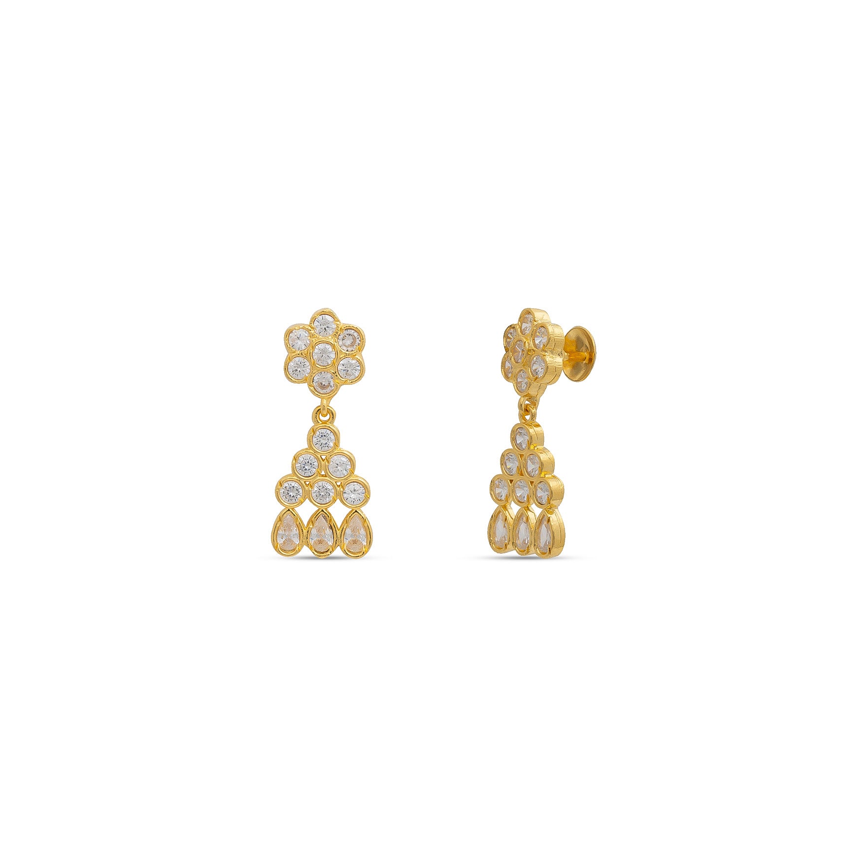 STONE NECKLACE LONG WITH GOLDEN STUD PSNS95W-036, PSHST121W-061