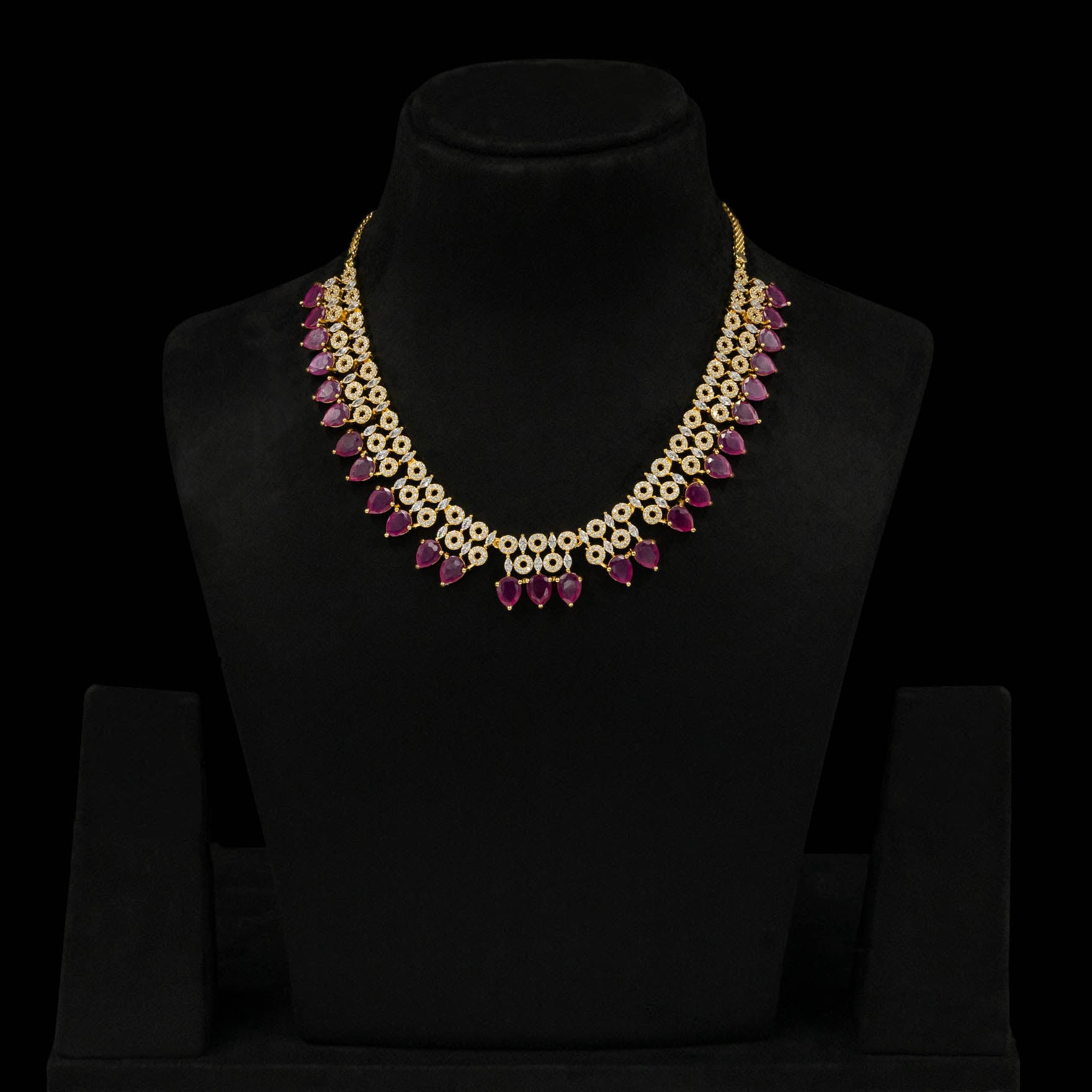 Stone Necklace with earrings PMSNS9WR-0011, PMSHST19WR-082