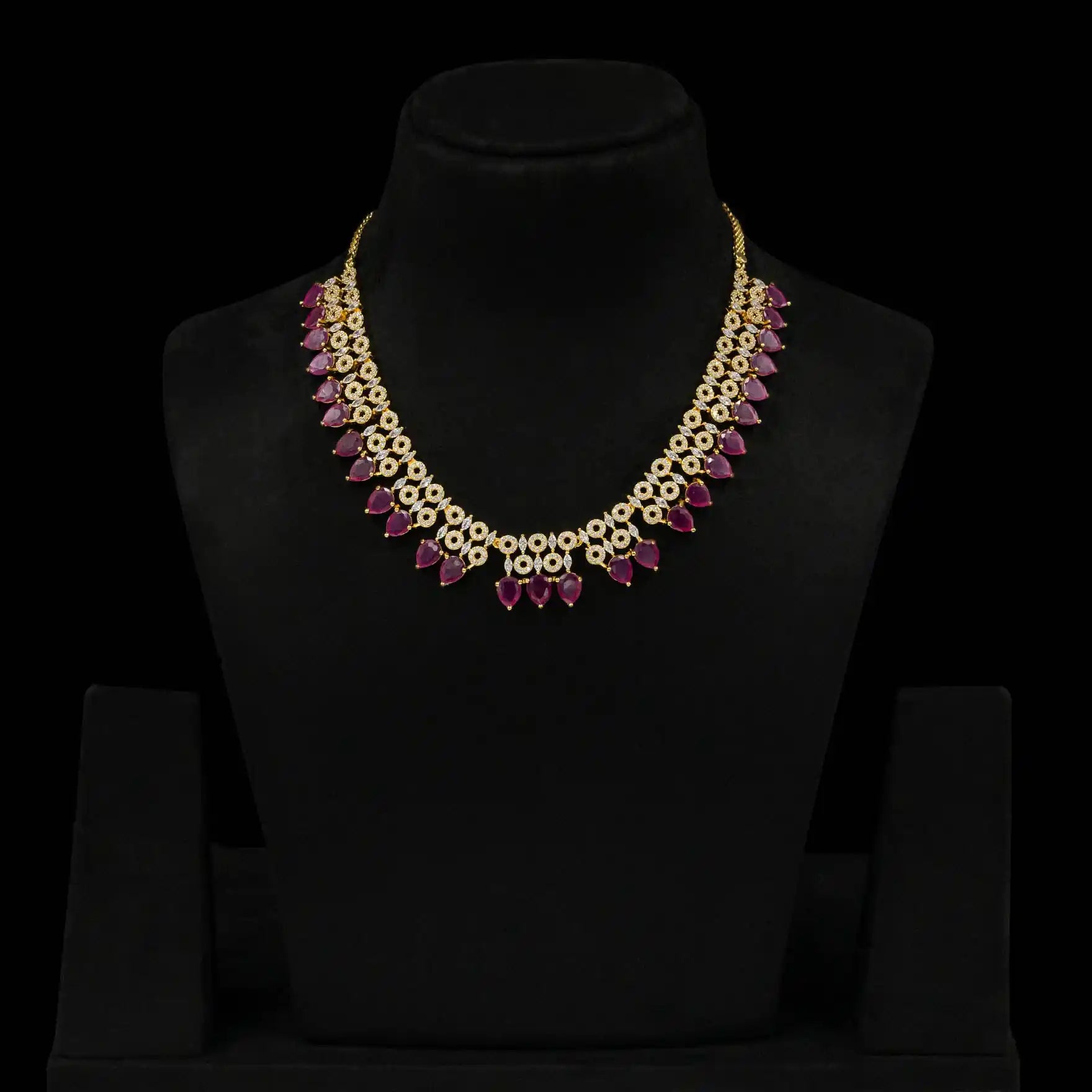 Stone Necklace with earrings PMSNS9WR-0011, PMSHST19WR-082