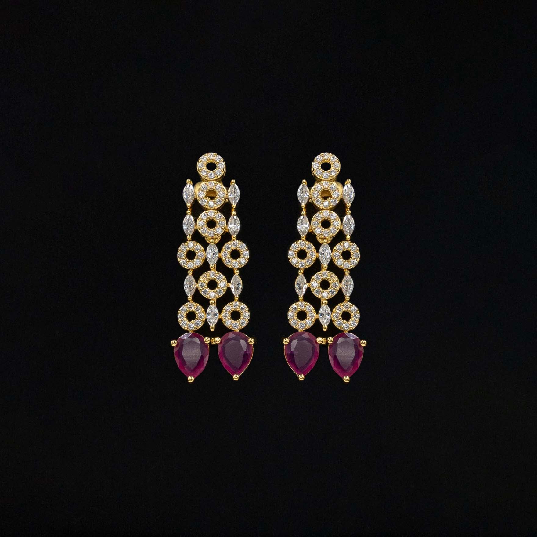 Stone Necklace with earrings PMSNS9WR-0011, PMSHST19WR-082