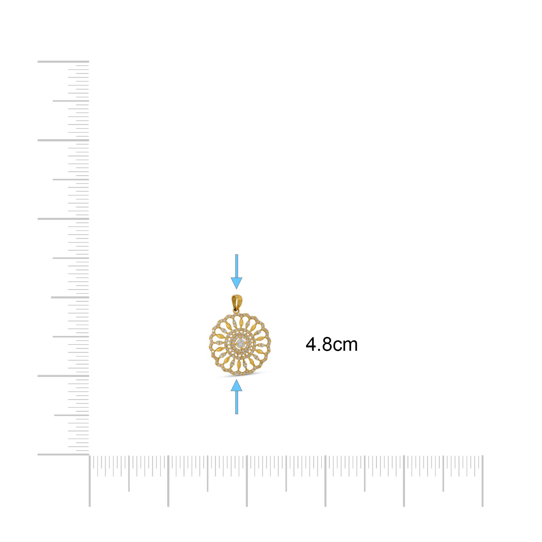 GOLD PENDANT PSLT22W-022