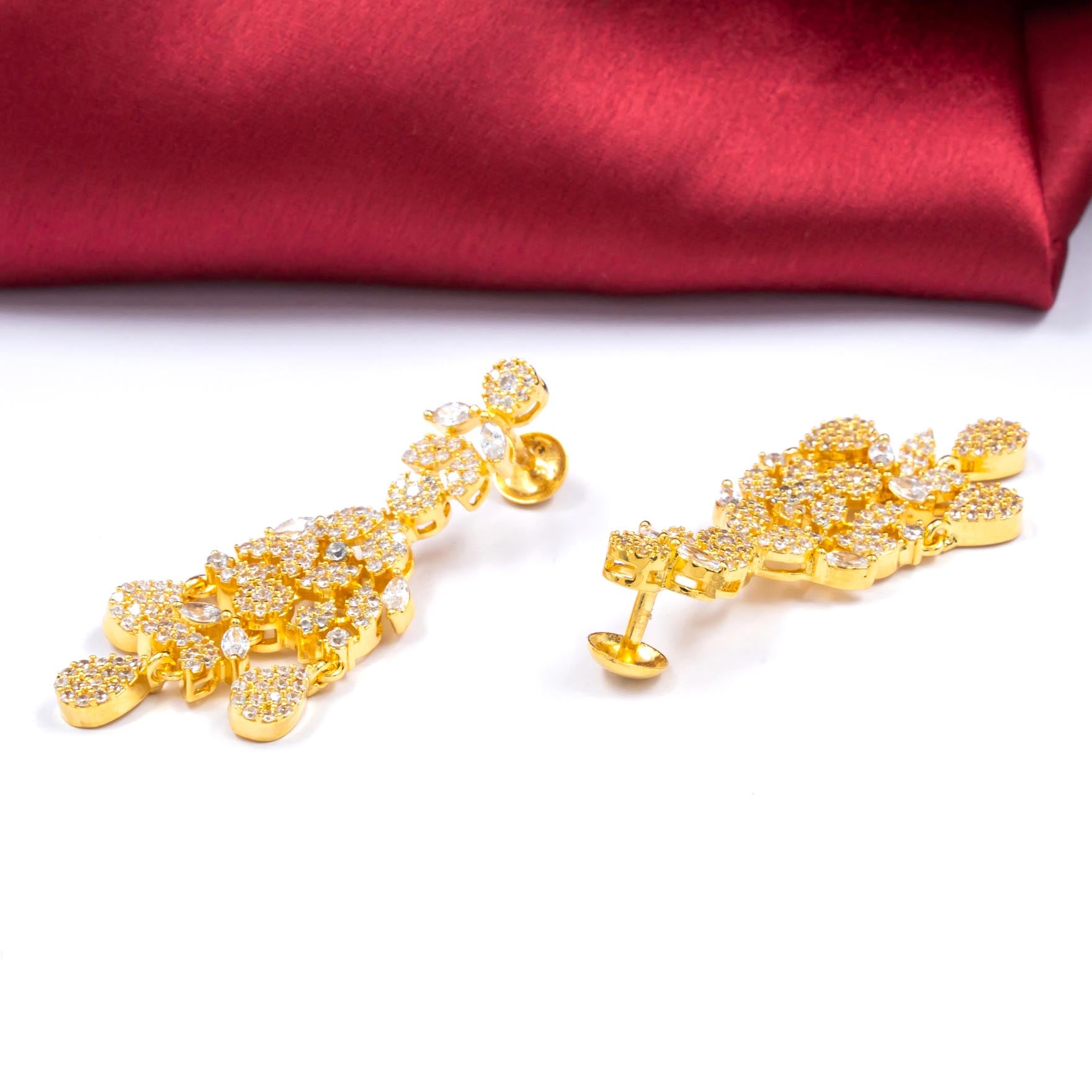 PREMIUM STONE NECKLACE SHORT WITH STUD PMSNS14W-0021, PMSHST15W-003