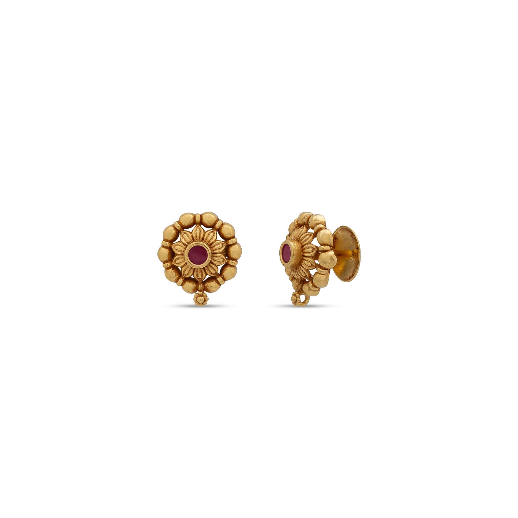 SRESHTA COLLECTION GERU NECKLACE WITH STUD PSGRNSSR106R-036, PSGRSTSR25R-041