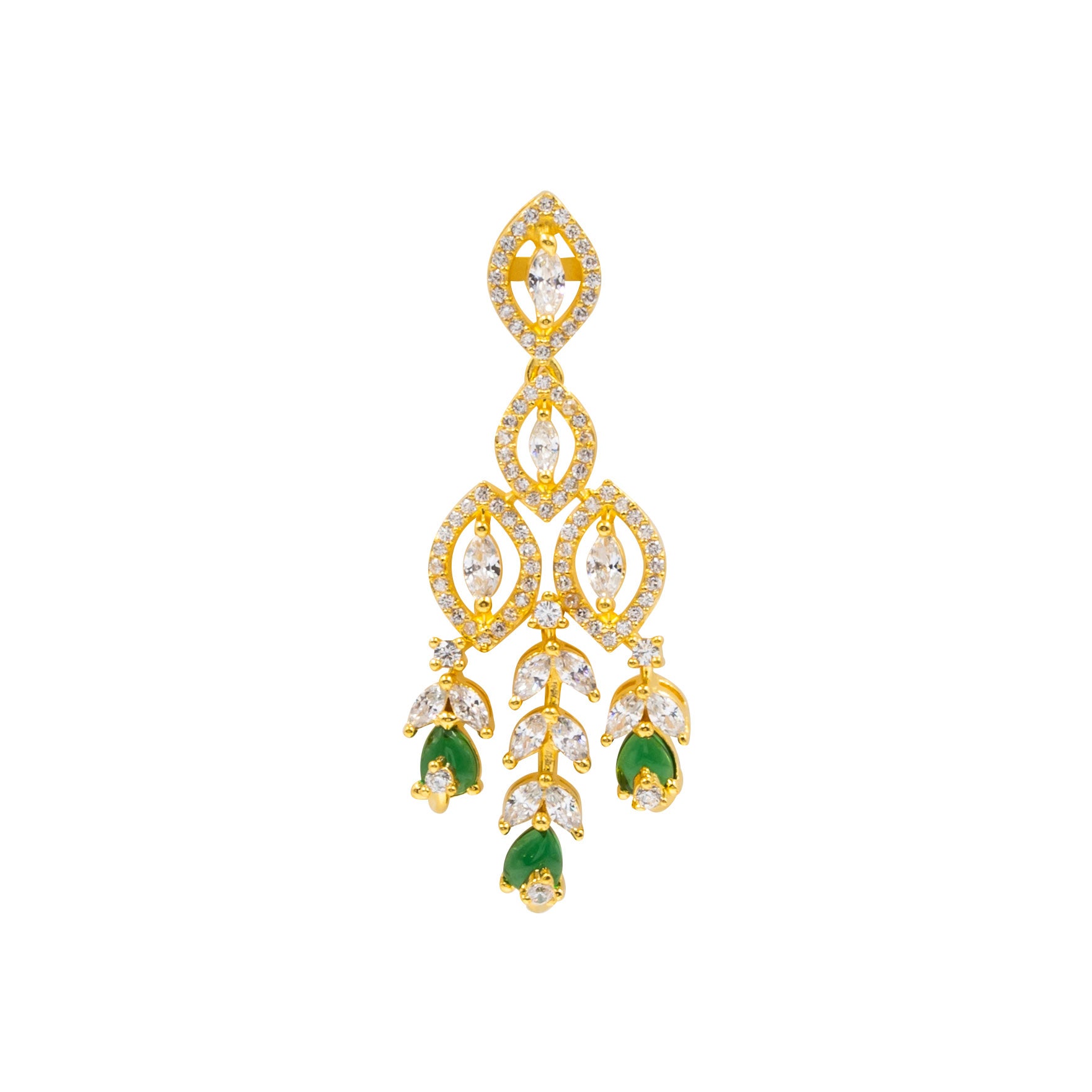 PREMIUM STONE NECKLACE SHORT WITH STUD PMSNS55WG-0021, PMSHST15WG-052