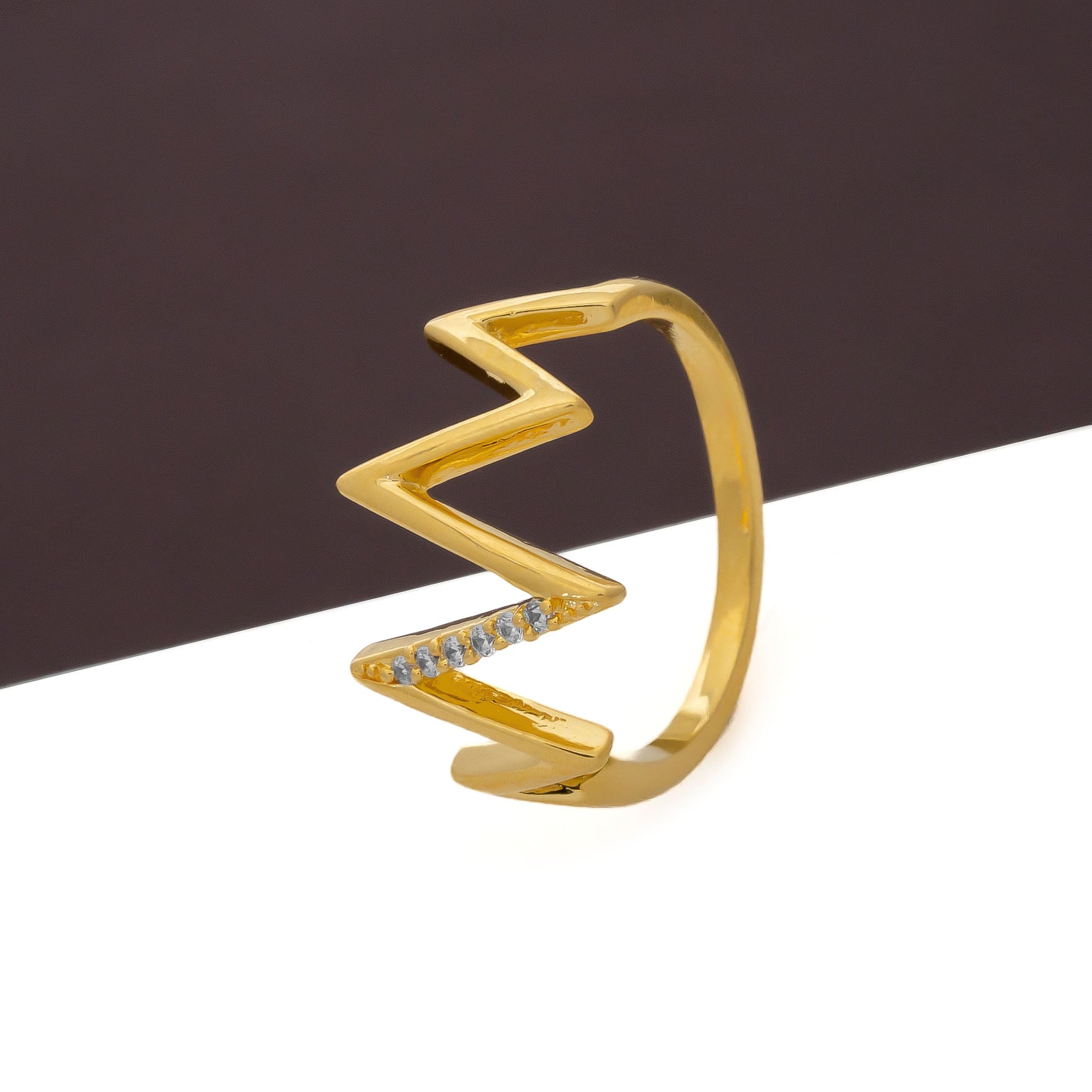 GOLDEN STONE RING PSR64W-051